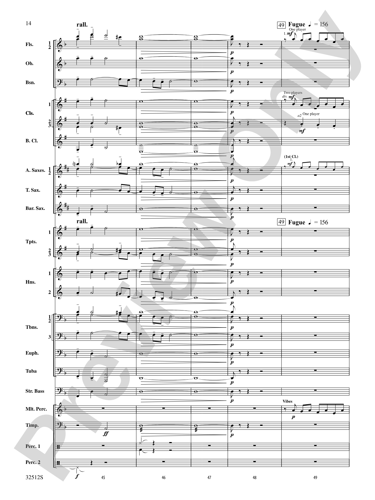 Toccata and Fugue in D Minor: Concert Band Conductor Score & Parts
