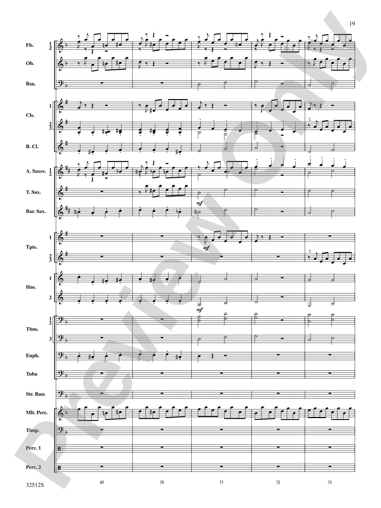 Toccata and Fugue in D Minor: Concert Band Conductor Score & Parts