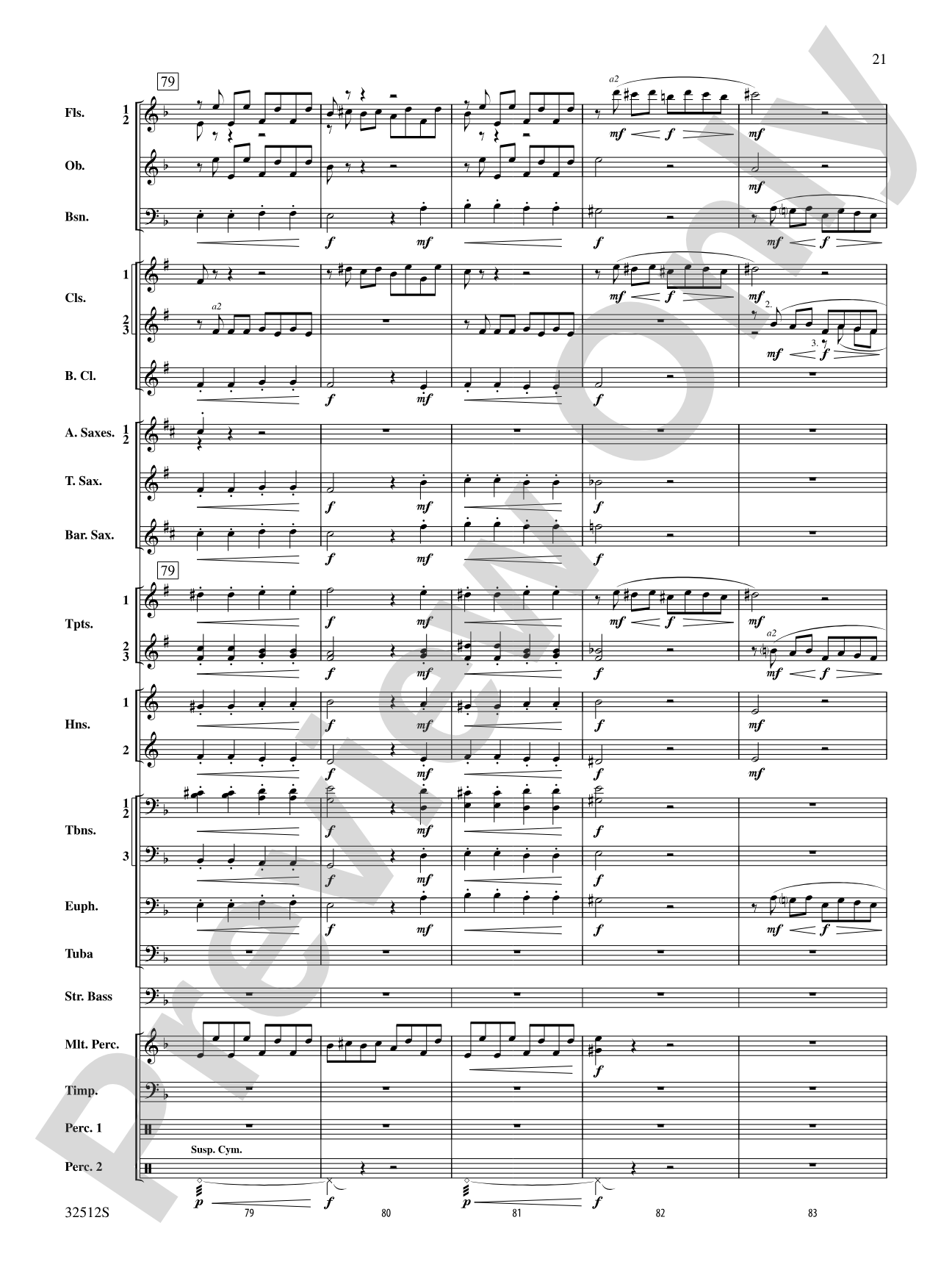 Toccata and Fugue in D Minor: Concert Band Conductor Score & Parts