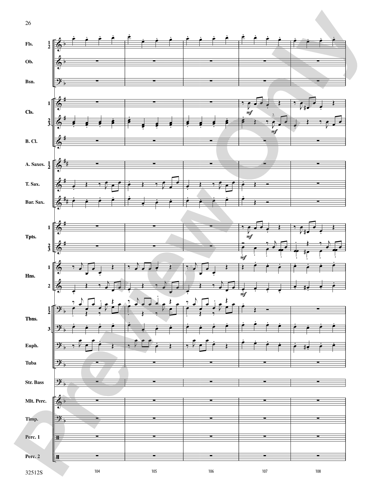 Toccata and Fugue in D Minor: Concert Band Conductor Score & Parts