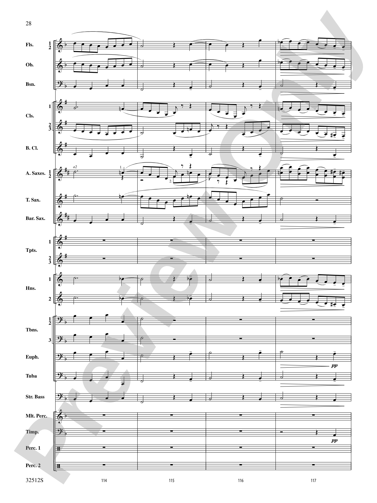 Toccata and Fugue in D Minor: Concert Band Conductor Score & Parts