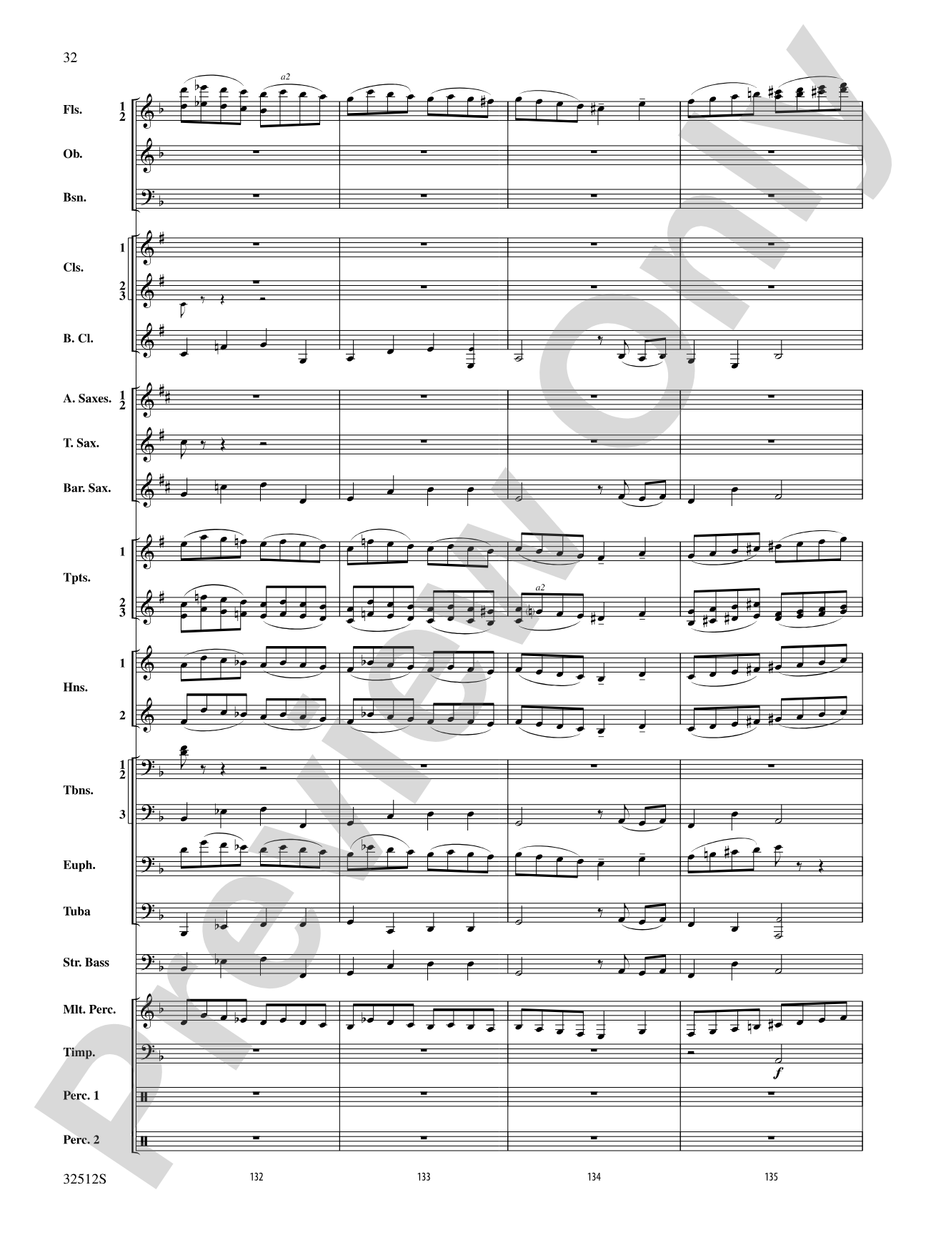 Toccata and Fugue in D Minor: Concert Band Conductor Score & Parts