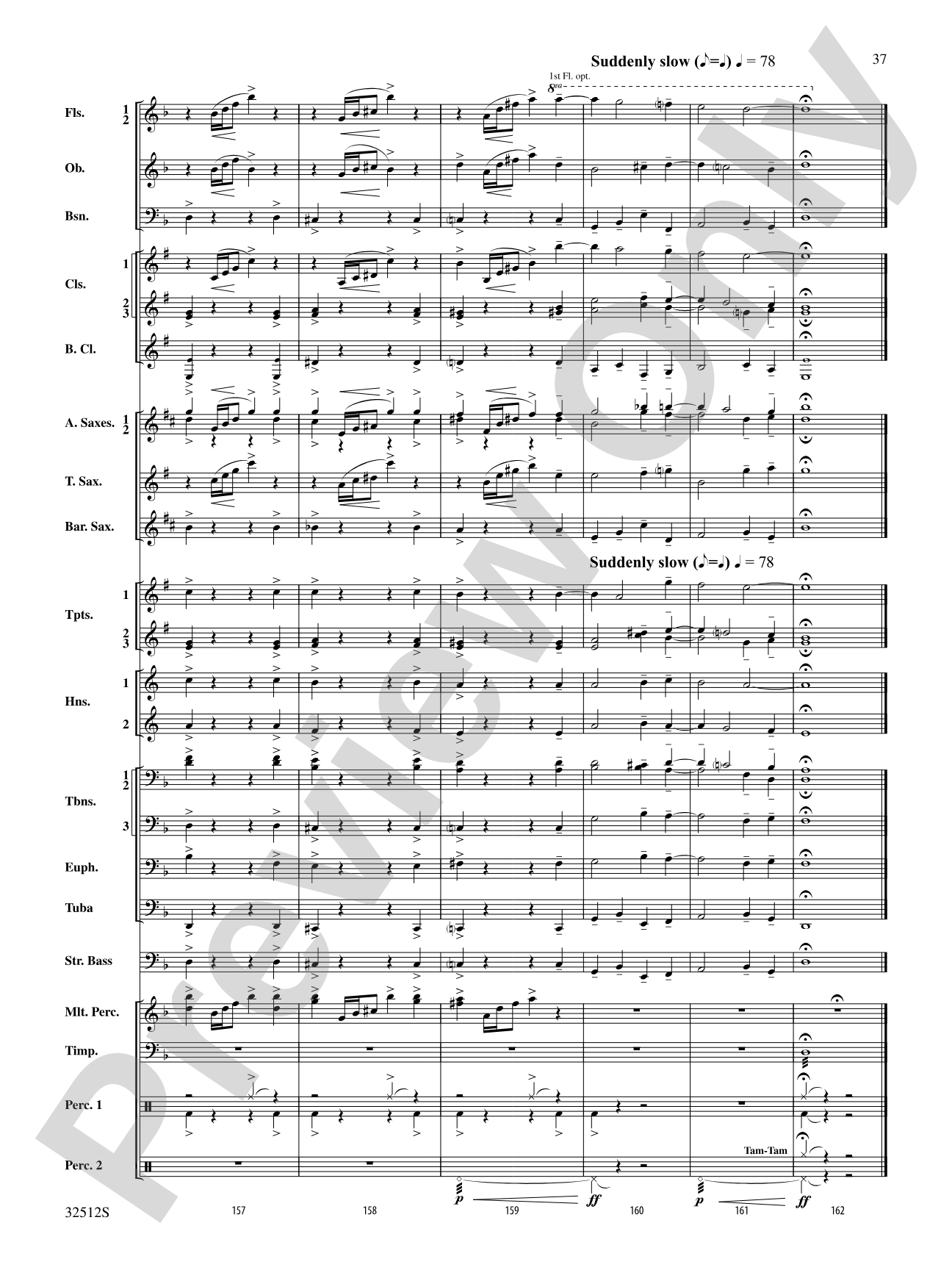 Toccata and Fugue in D Minor: Concert Band Conductor Score & Parts