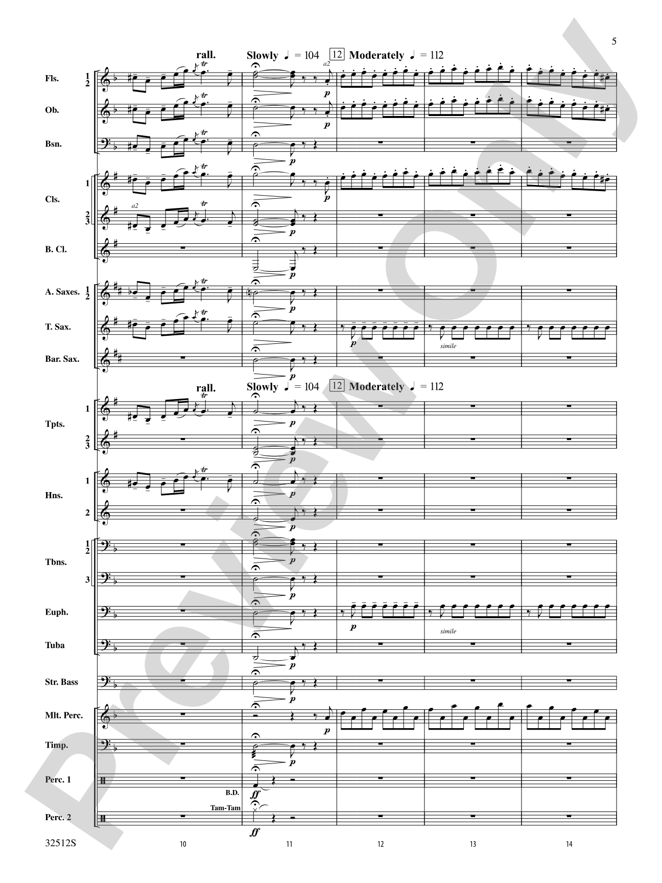 Toccata and Fugue in D Minor: Concert Band Conductor Score & Parts