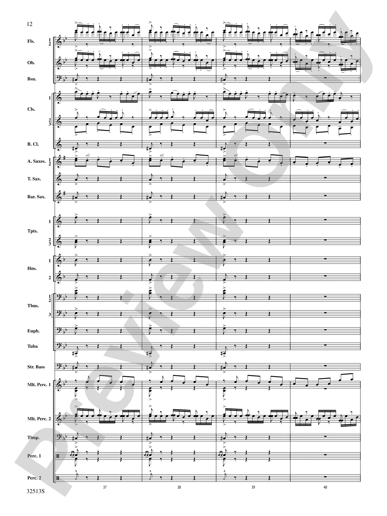 Asturias: Concert Band Conductor Score & Parts