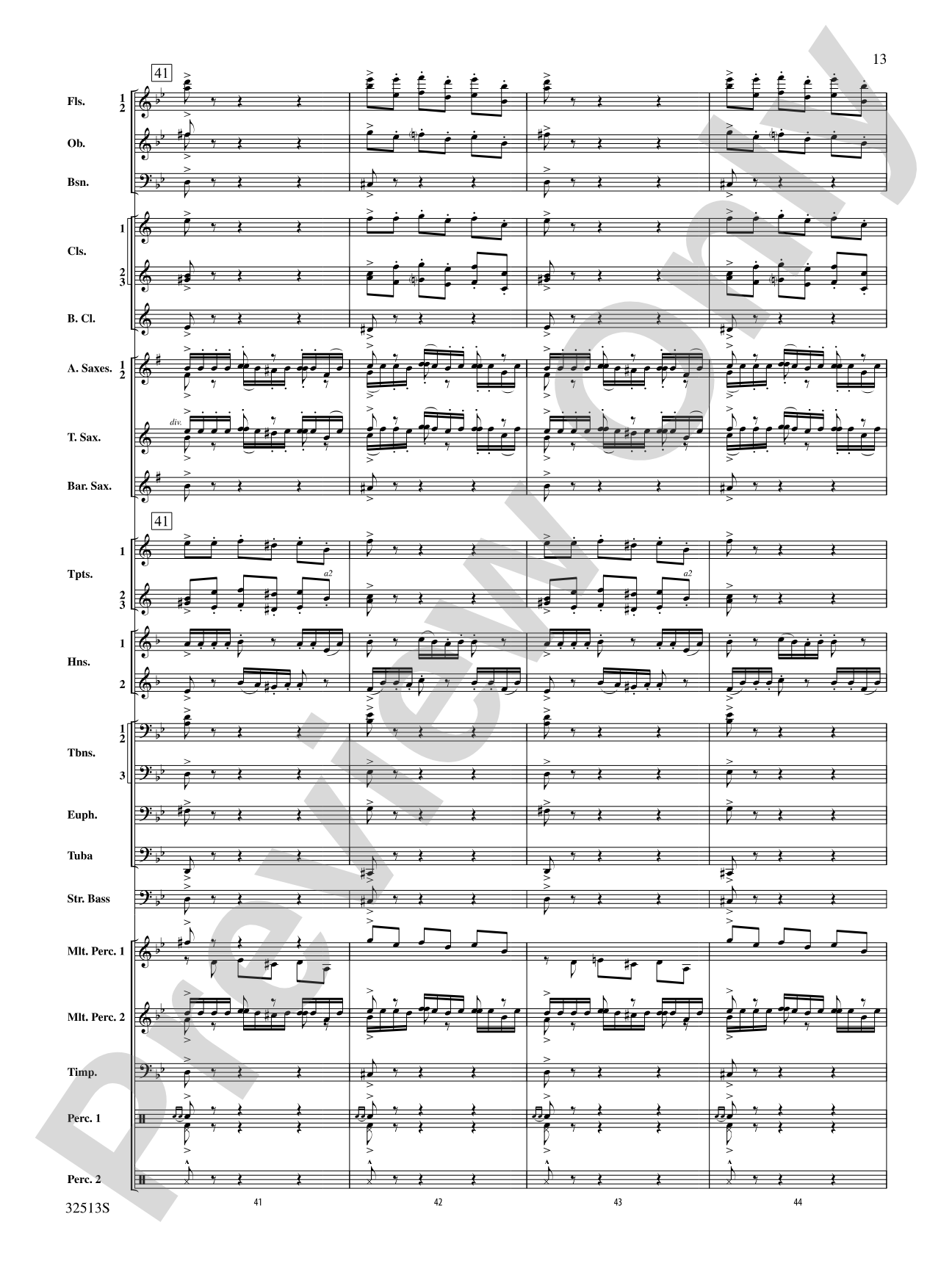 Asturias: Concert Band Conductor Score & Parts