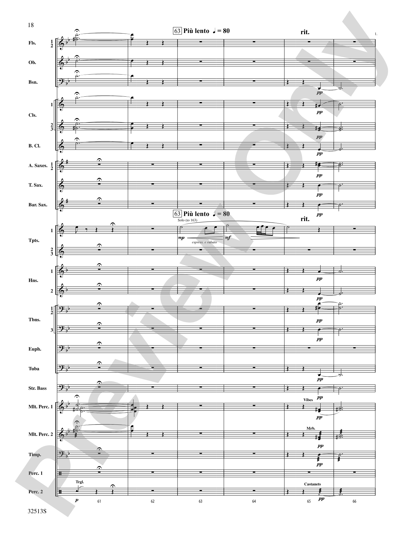 Asturias: Concert Band Conductor Score & Parts
