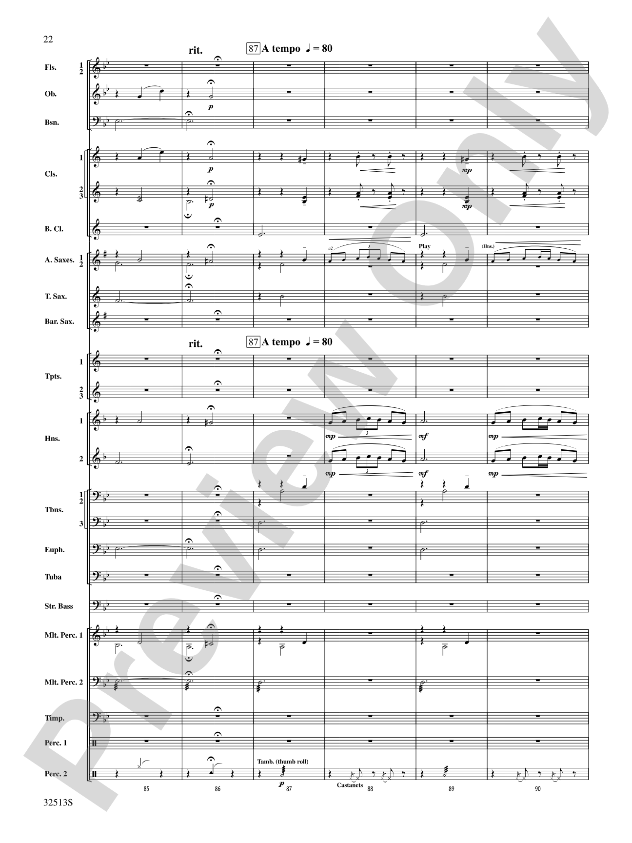 Asturias: Concert Band Conductor Score & Parts