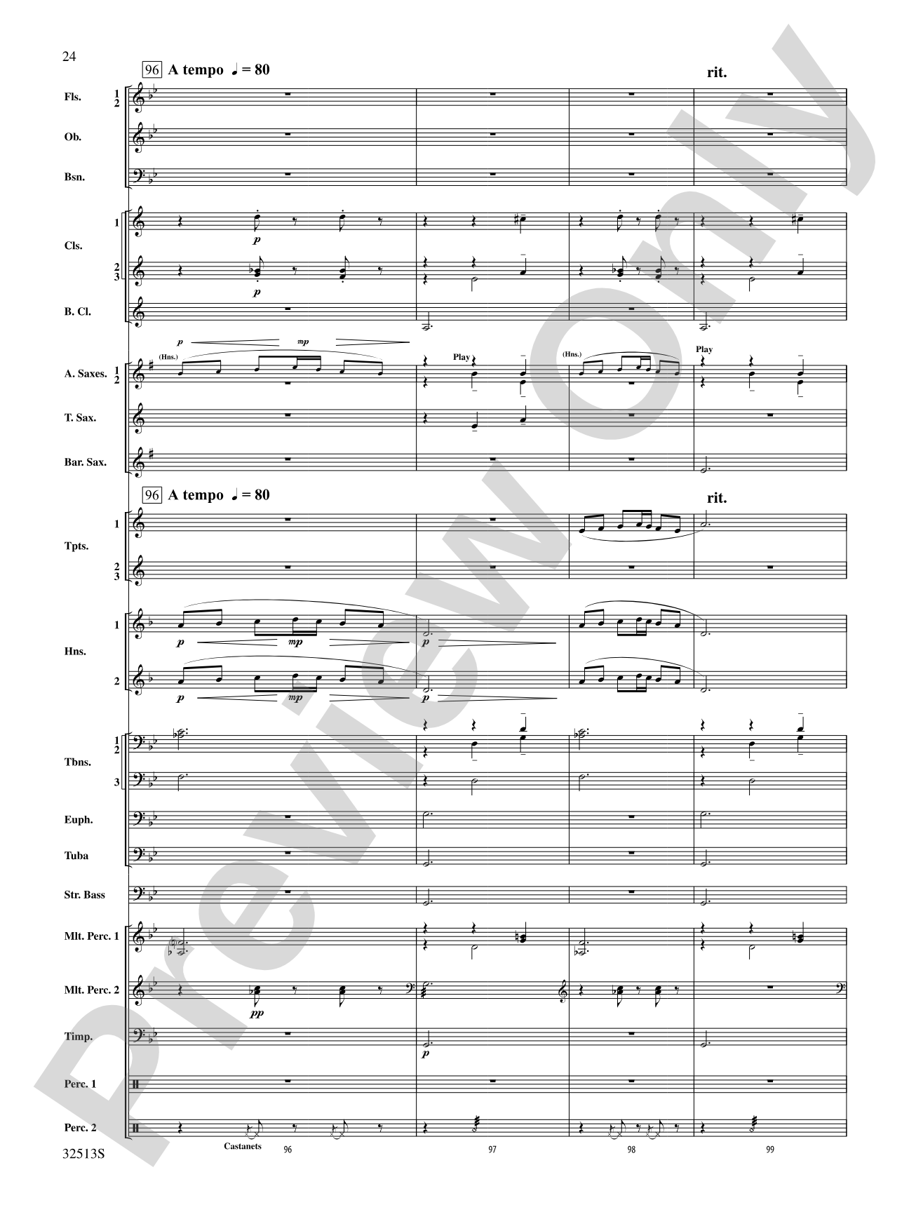Asturias: Concert Band Conductor Score & Parts