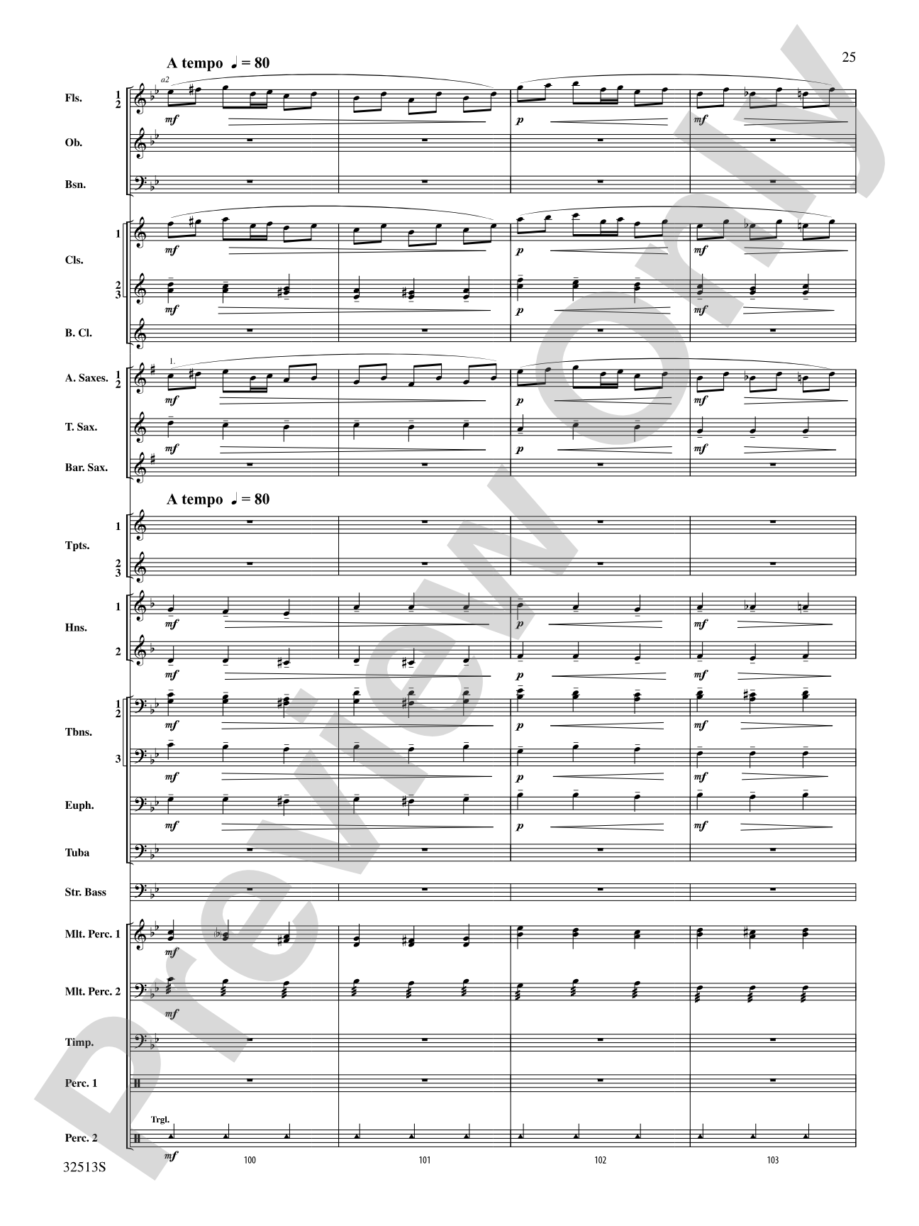 Asturias: Concert Band Conductor Score & Parts