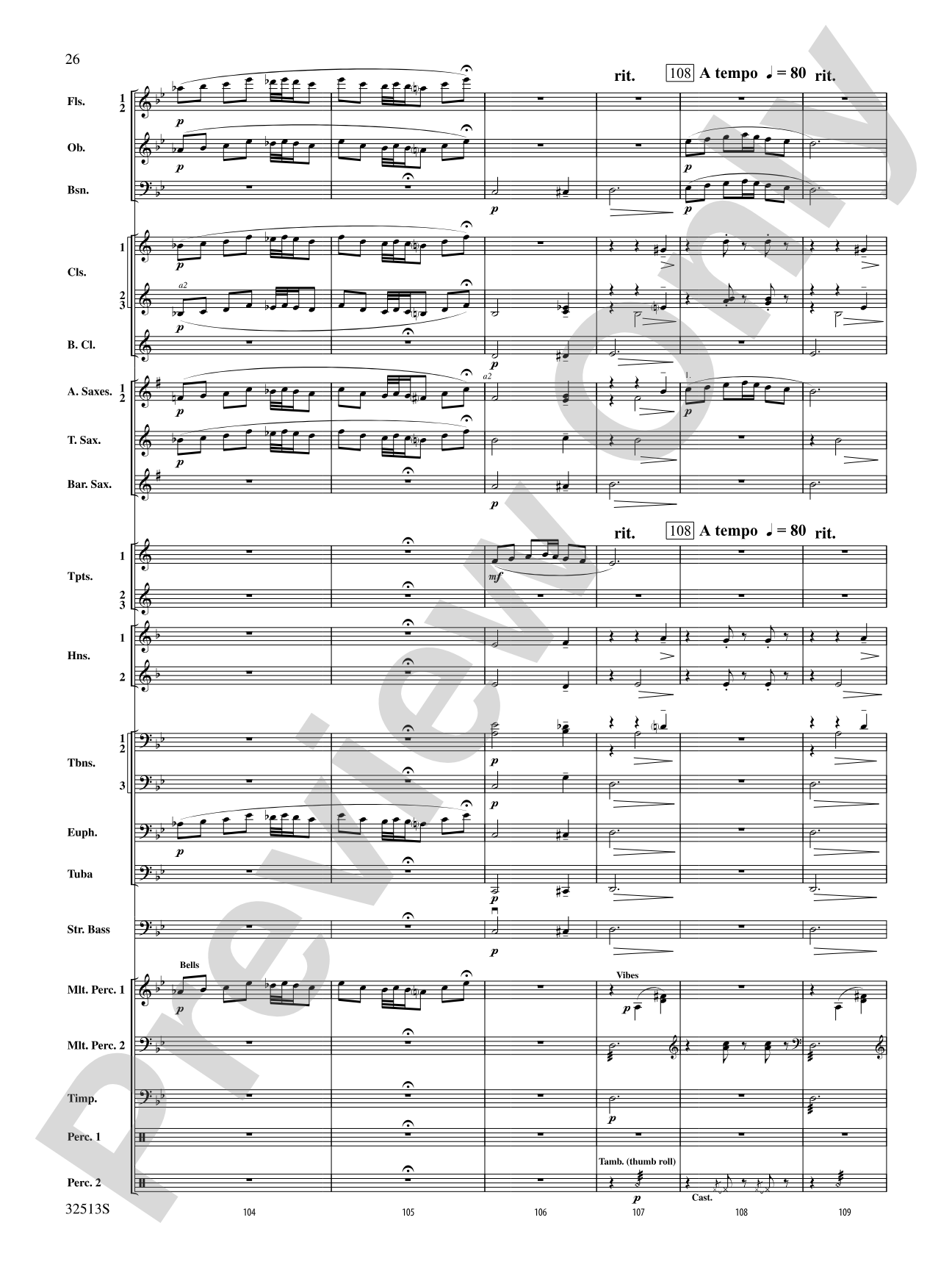 Asturias: Concert Band Conductor Score & Parts