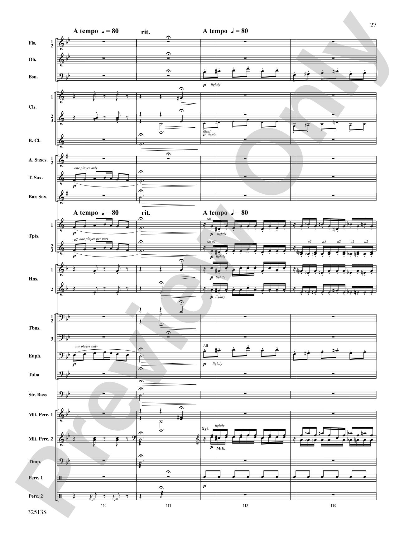 Asturias: Concert Band Conductor Score & Parts