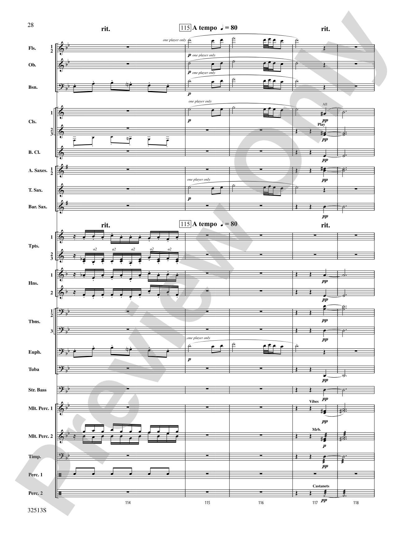 Asturias: Concert Band Conductor Score & Parts