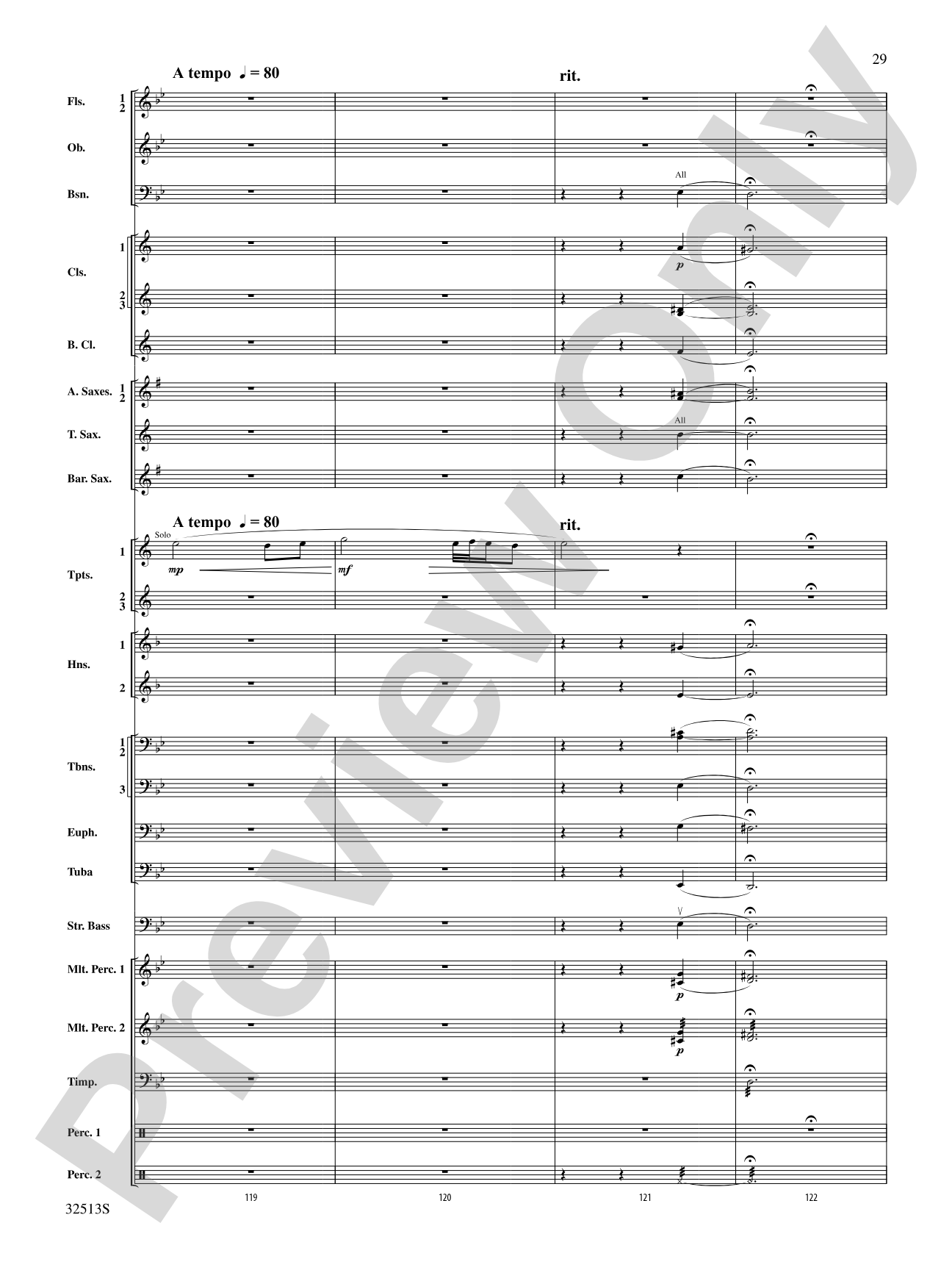 Asturias: Concert Band Conductor Score & Parts