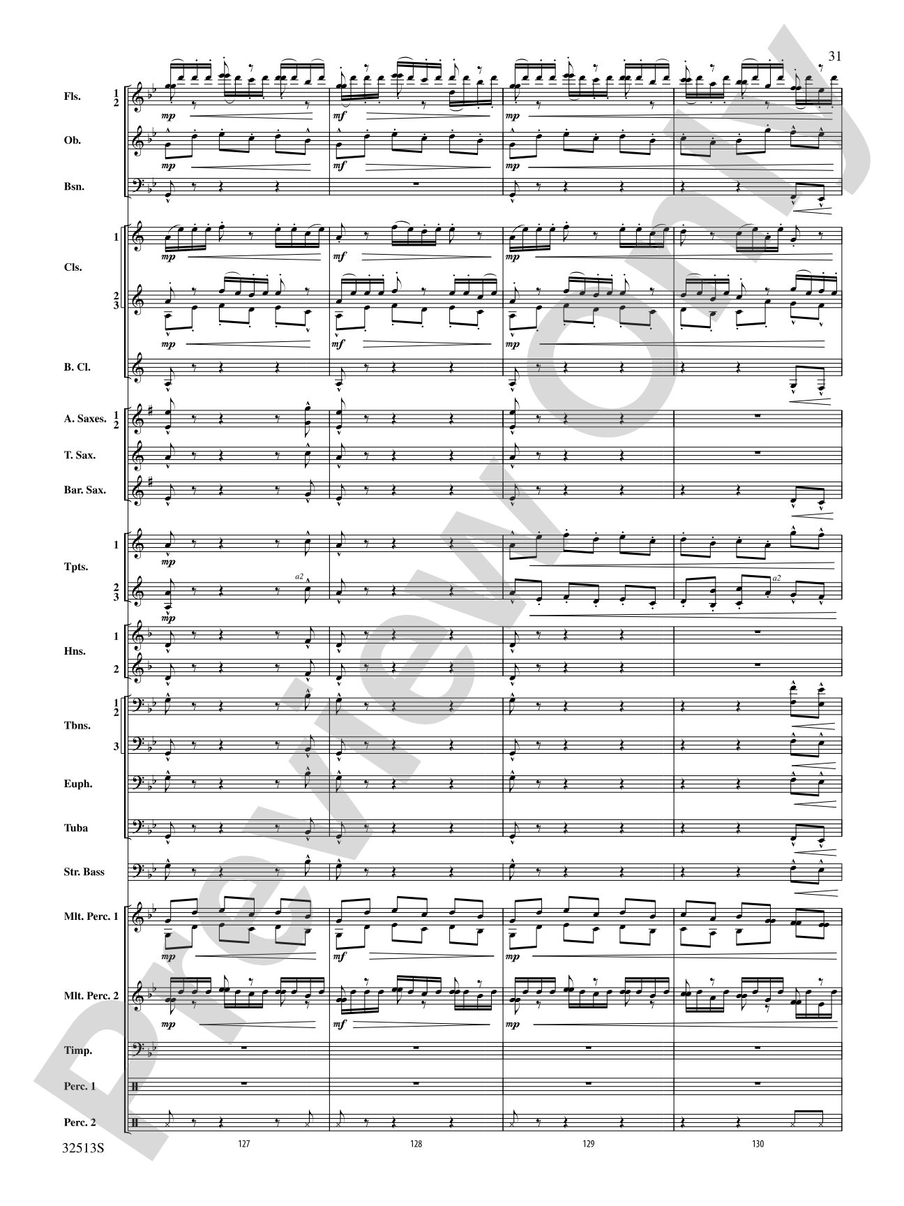 Asturias: Concert Band Conductor Score & Parts