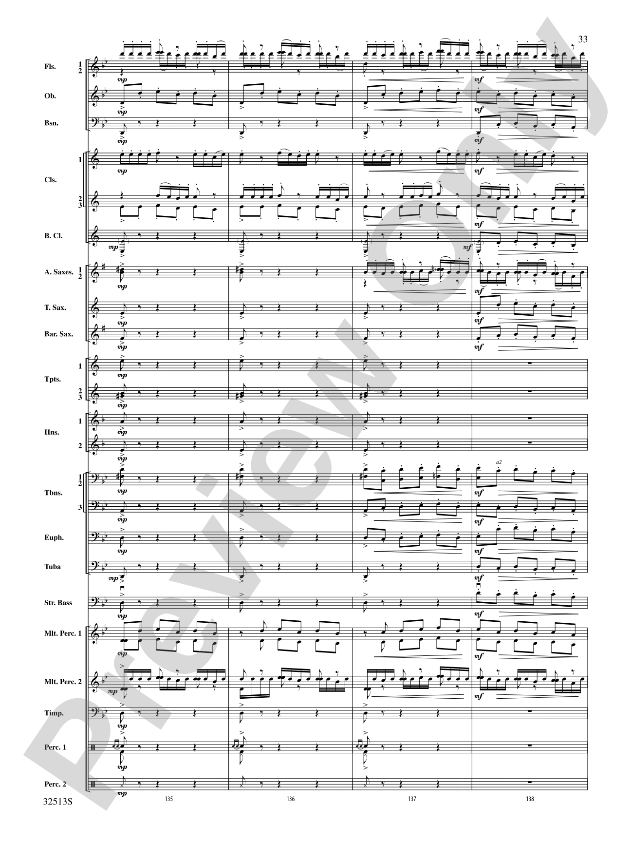 Asturias: Concert Band Conductor Score & Parts