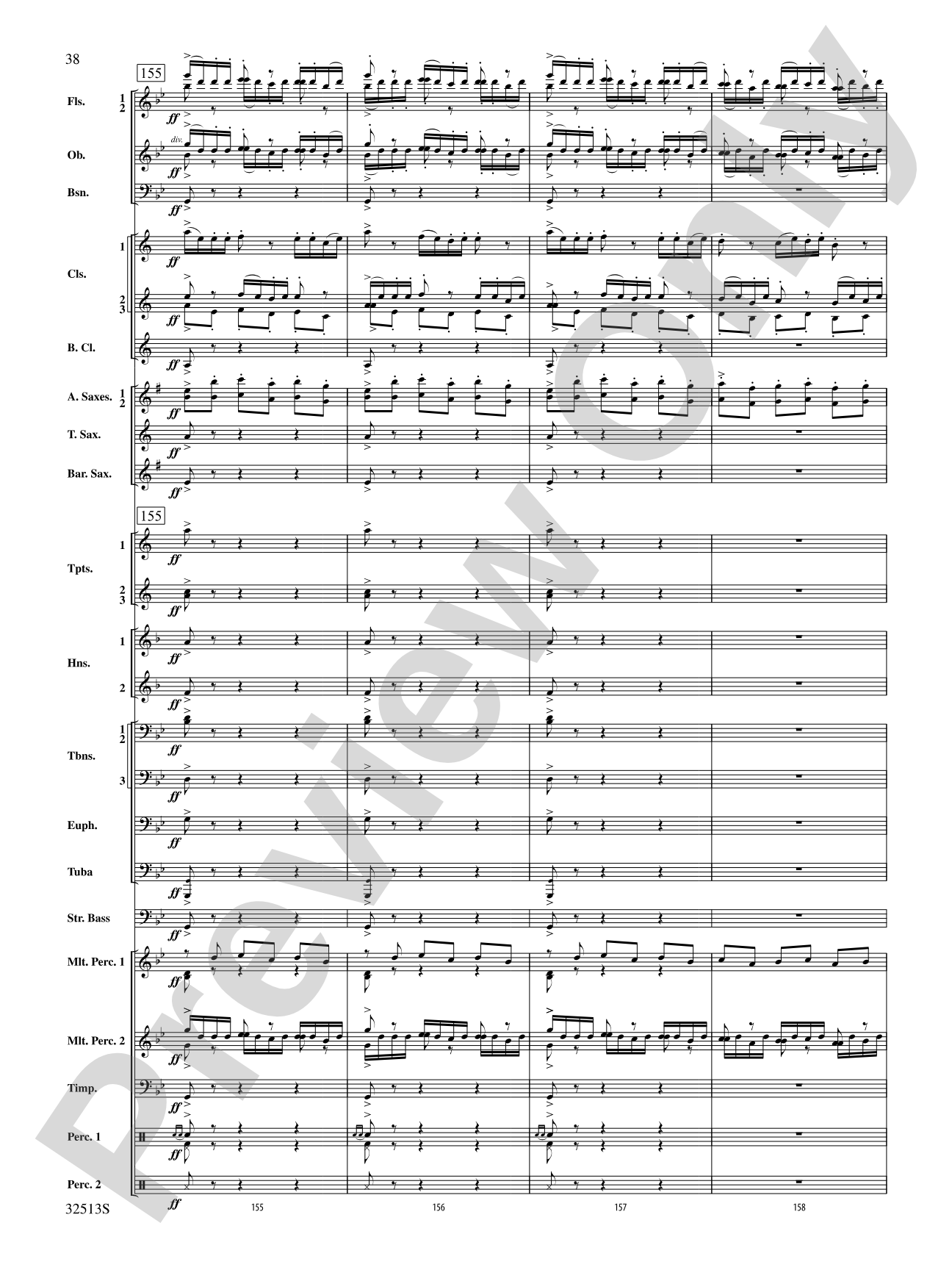 Asturias: Concert Band Conductor Score & Parts