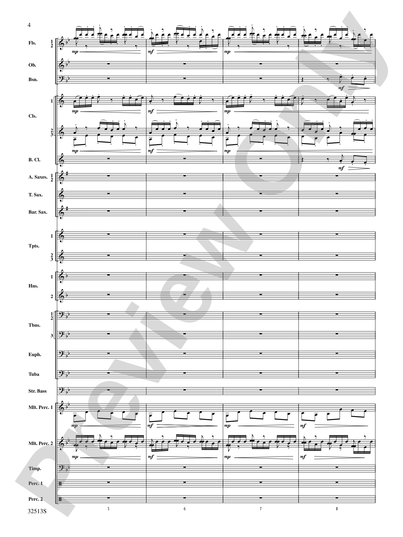 Asturias: Concert Band Conductor Score & Parts