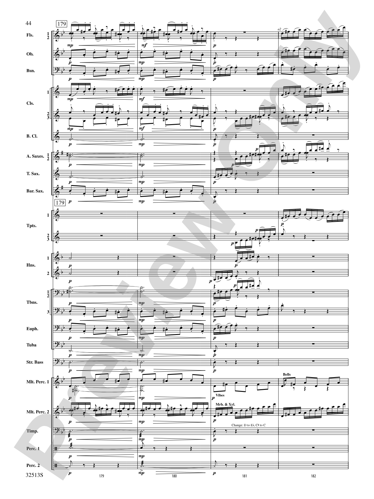 Asturias: Concert Band Conductor Score & Parts