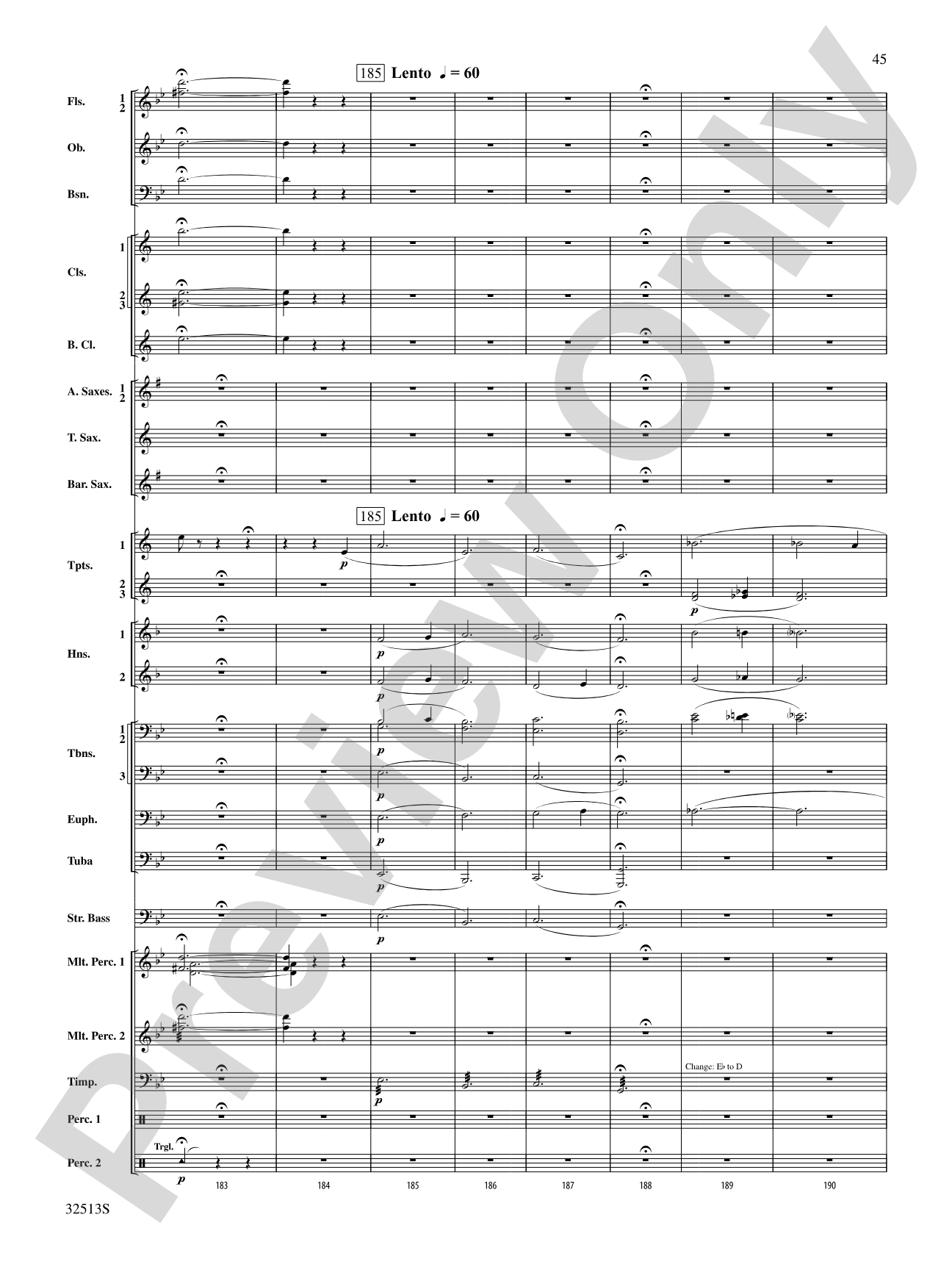 Asturias: Concert Band Conductor Score & Parts