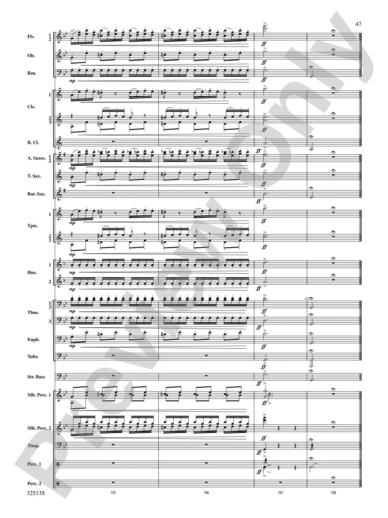 Asturias: Concert Band Conductor Score & Parts