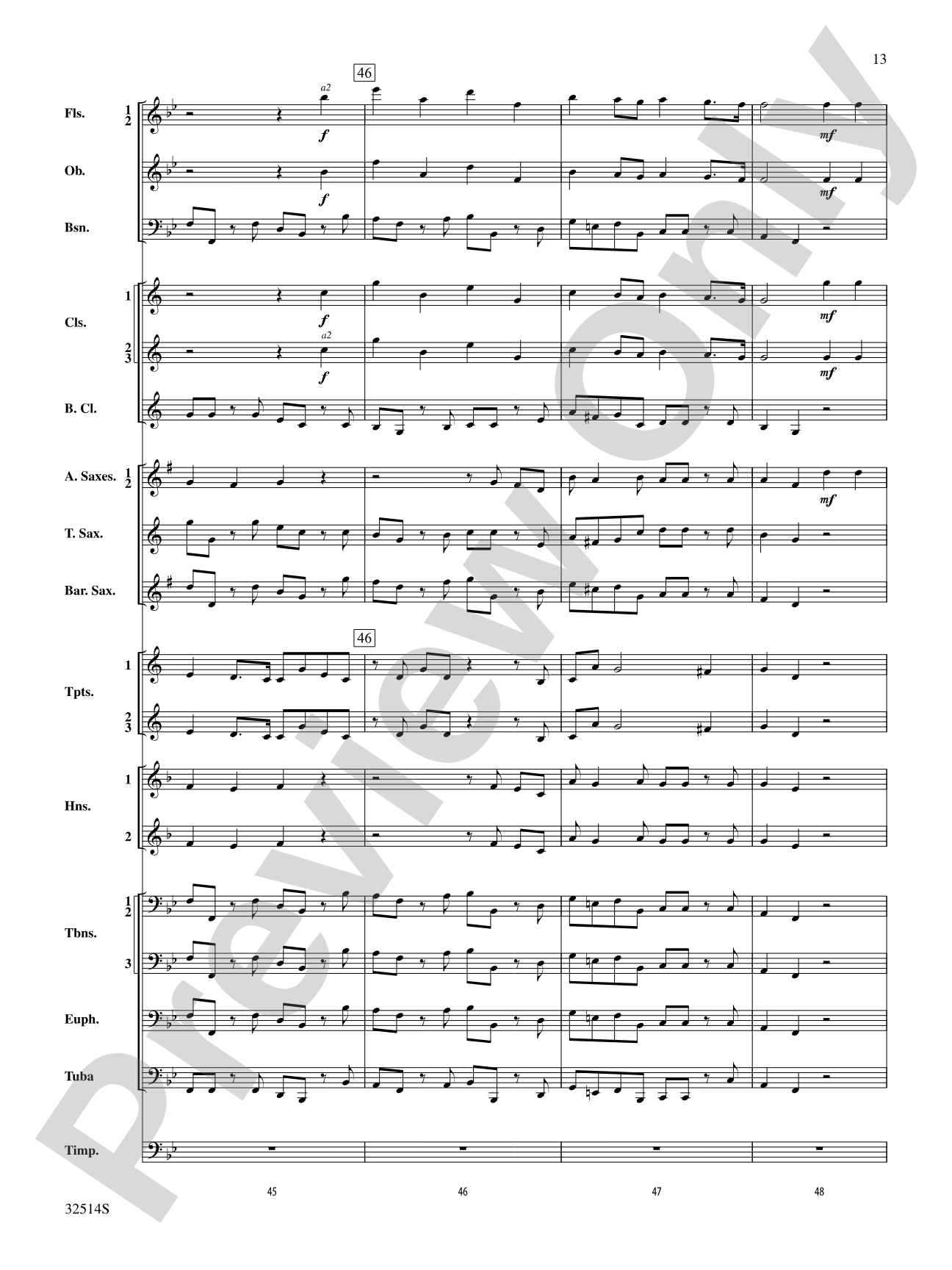 Hallelujah Chorus (From The Messiah): Concert Band Conductor Score & Parts