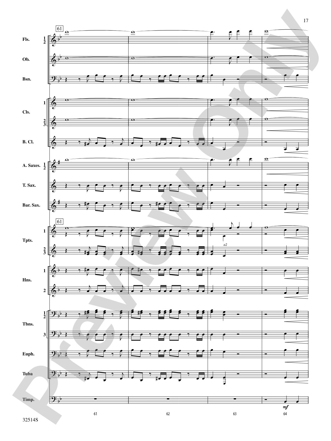 Hallelujah Chorus (From The Messiah): Concert Band Conductor Score & Parts