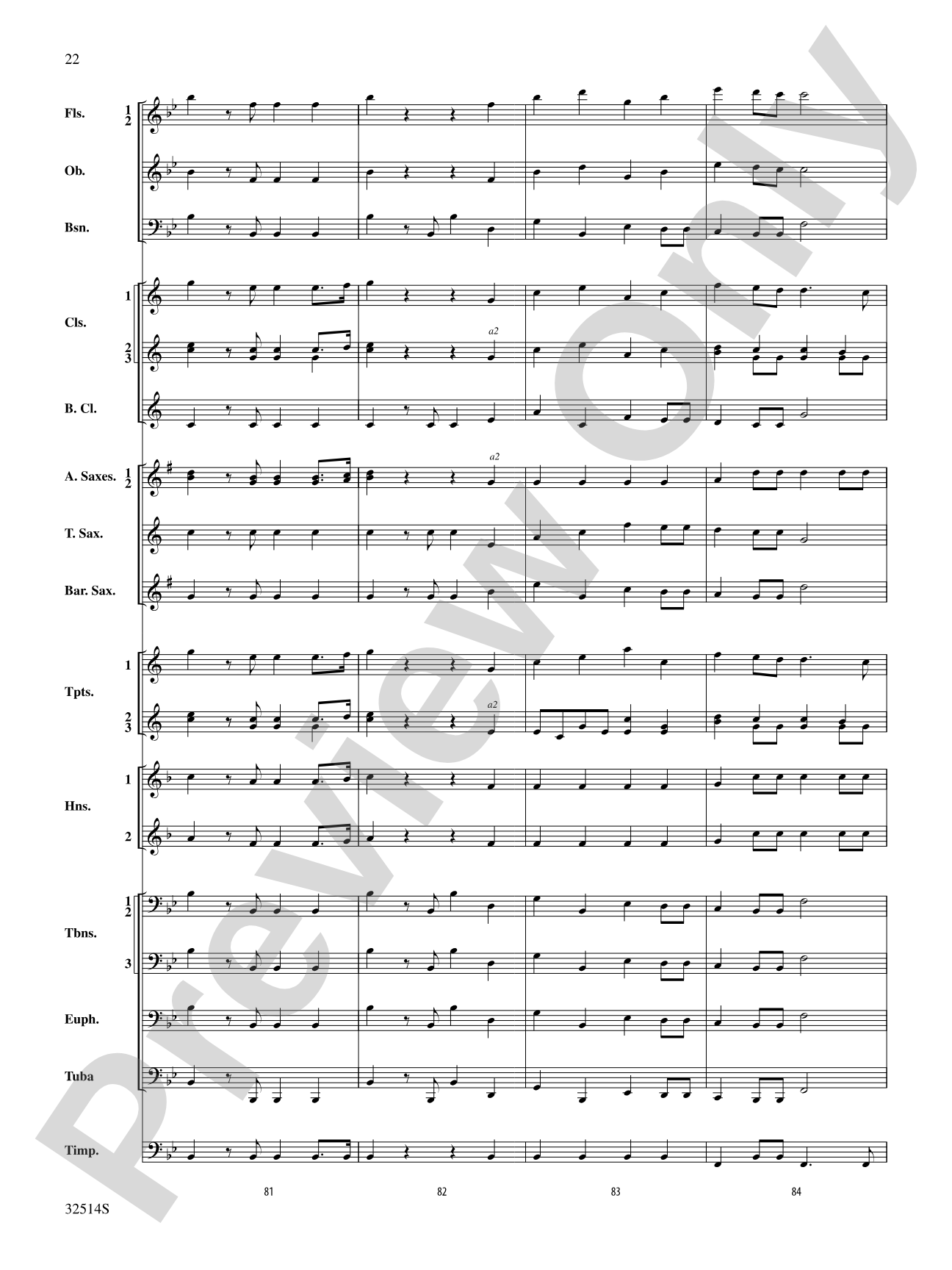 Hallelujah Chorus (From The Messiah): Concert Band Conductor Score & Parts