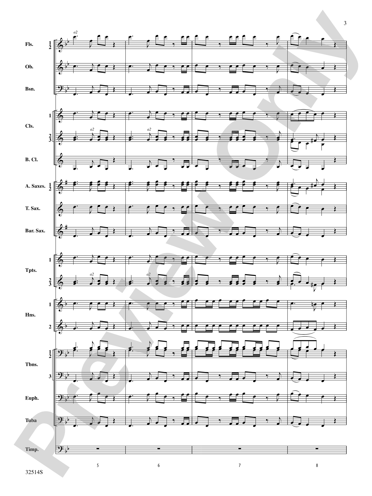 Hallelujah Chorus (From The Messiah): Concert Band Conductor Score & Parts
