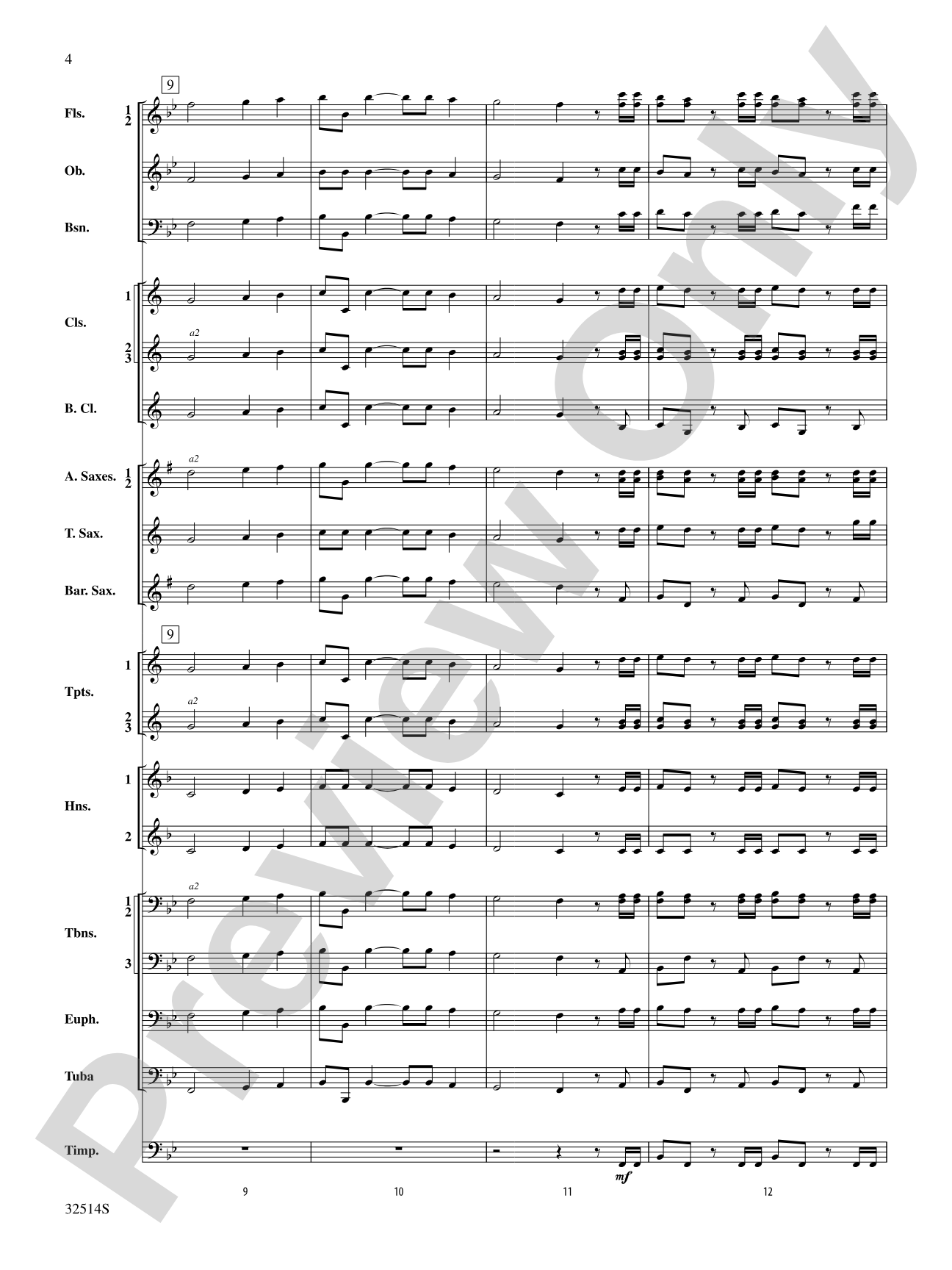 Hallelujah Chorus (From The Messiah): Concert Band Conductor Score & Parts