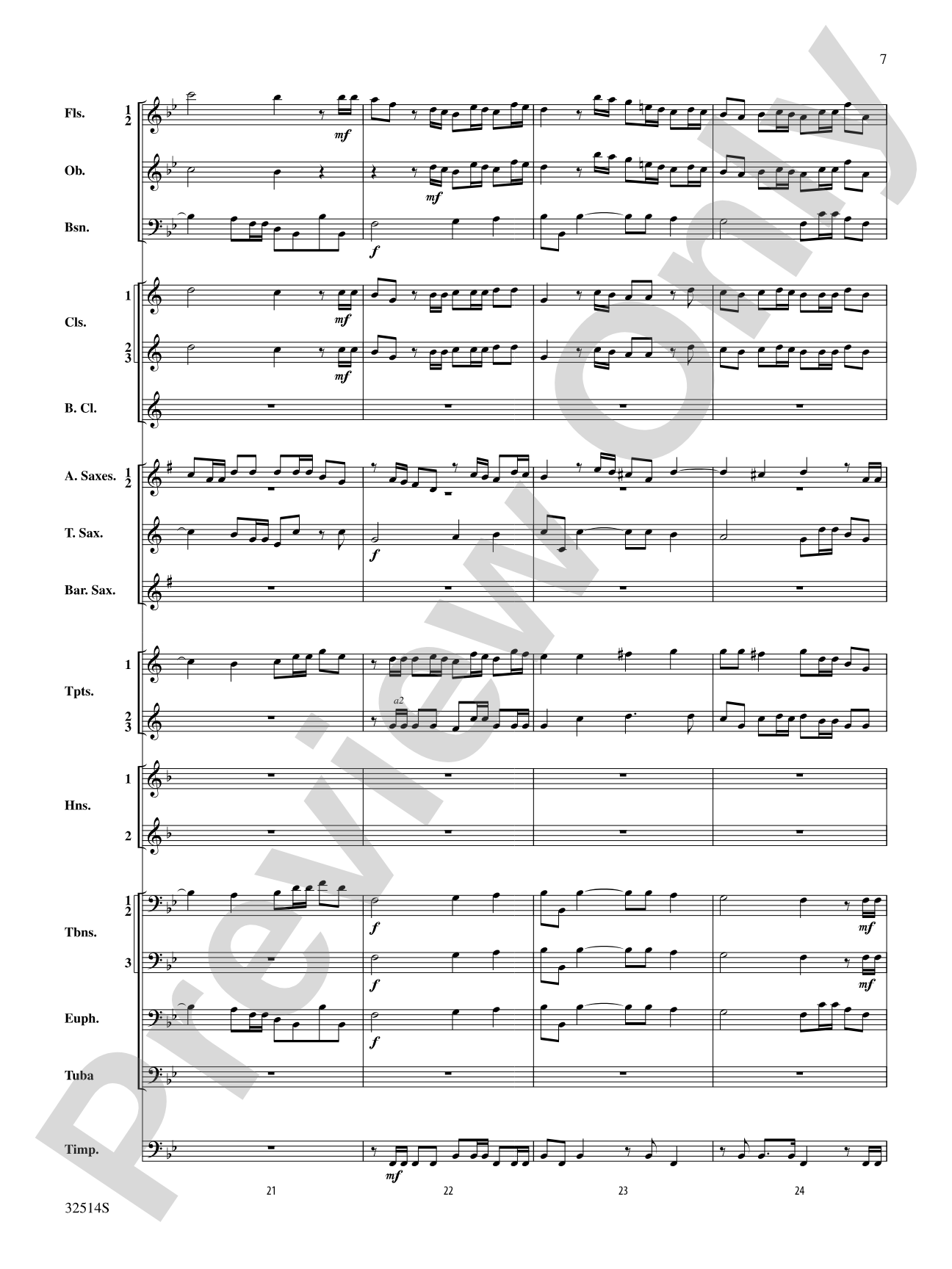 Hallelujah Chorus (From The Messiah): Concert Band Conductor Score & Parts