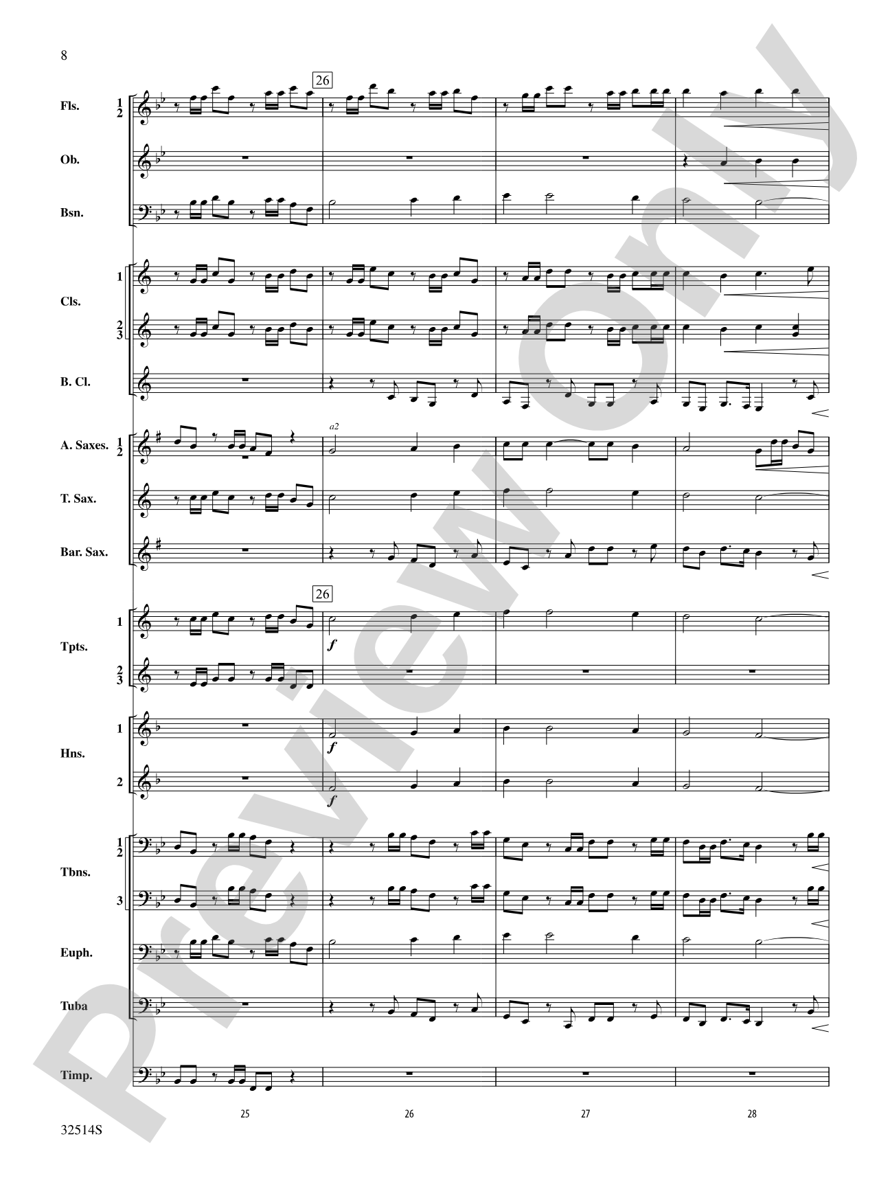 Hallelujah Chorus (From The Messiah): Concert Band Conductor Score & Parts