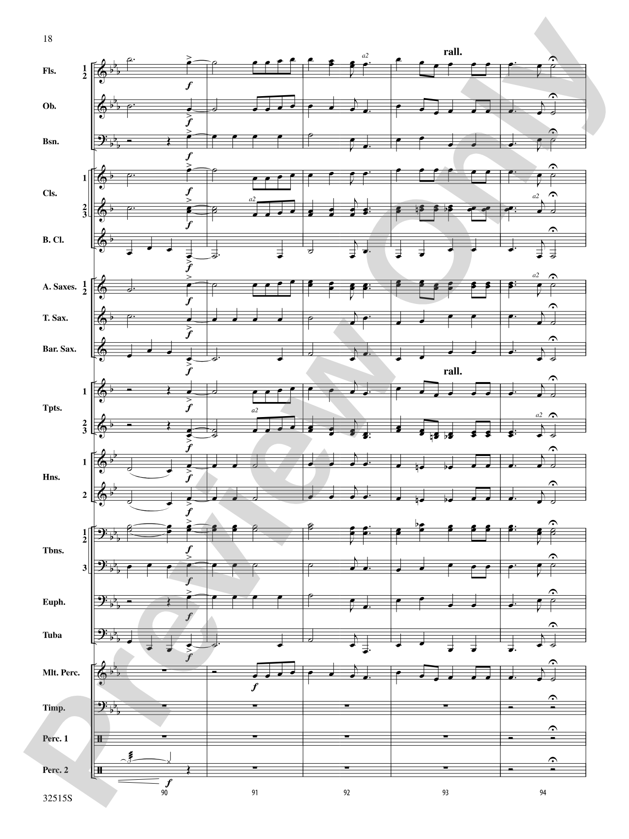 Reflections on "Ode to Joy": Concert Band Conductor Score & Parts