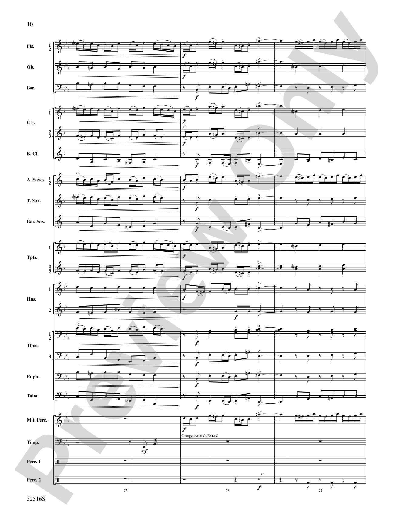 Gavotte en Rondeau: Concert Band Conductor Score & Parts
