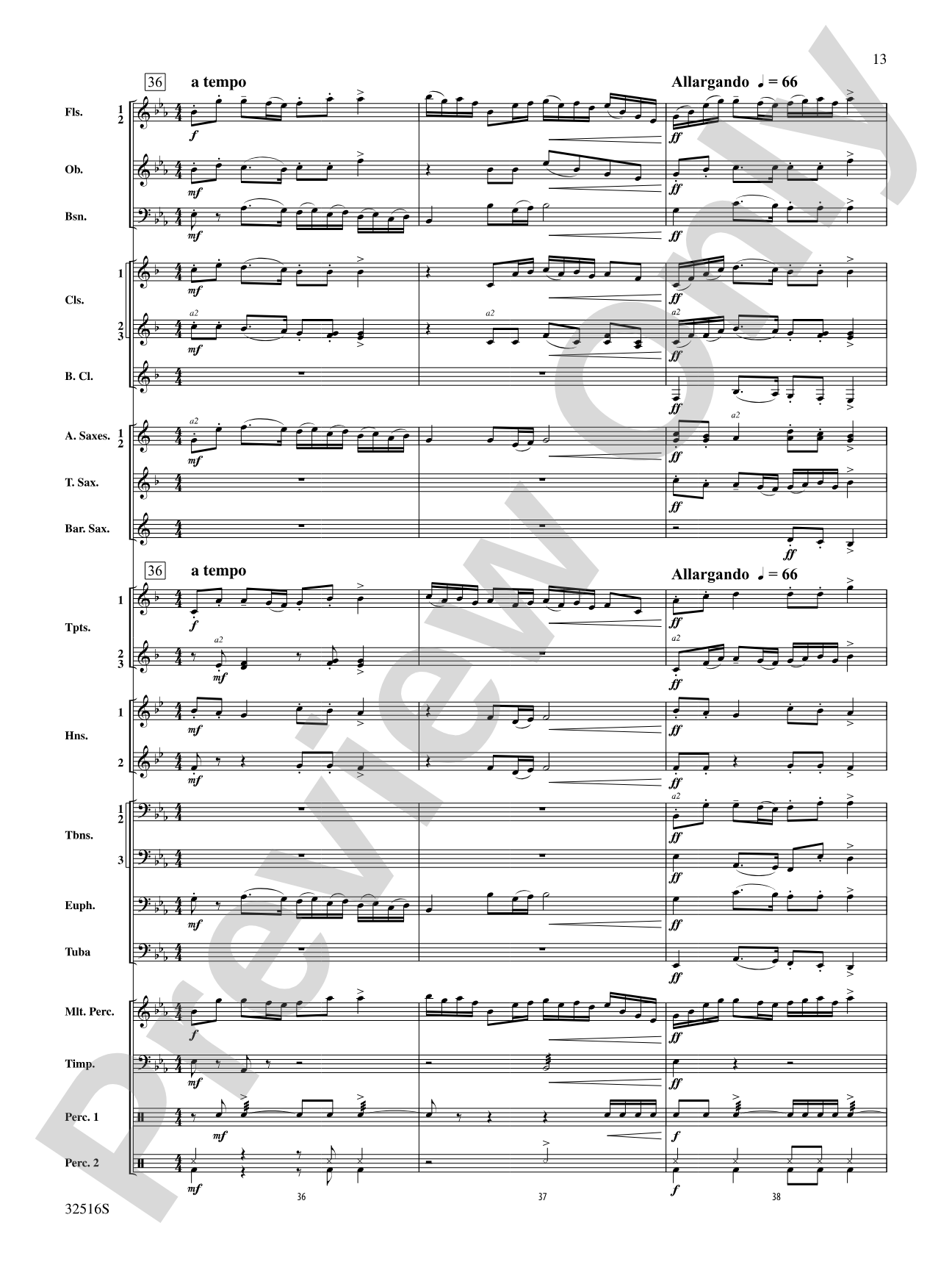 Gavotte en Rondeau: Concert Band Conductor Score & Parts