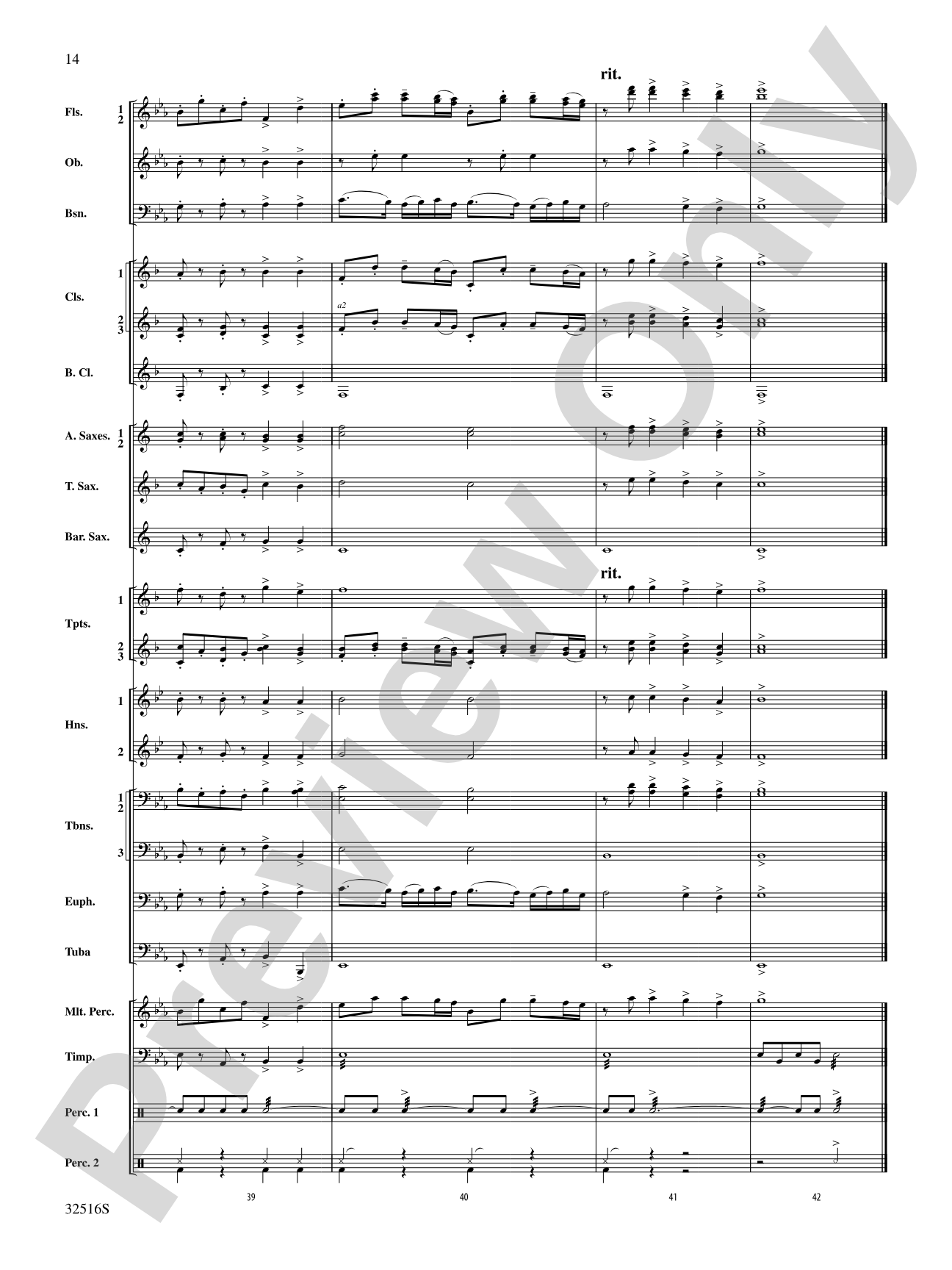 Gavotte en Rondeau: Concert Band Conductor Score & Parts