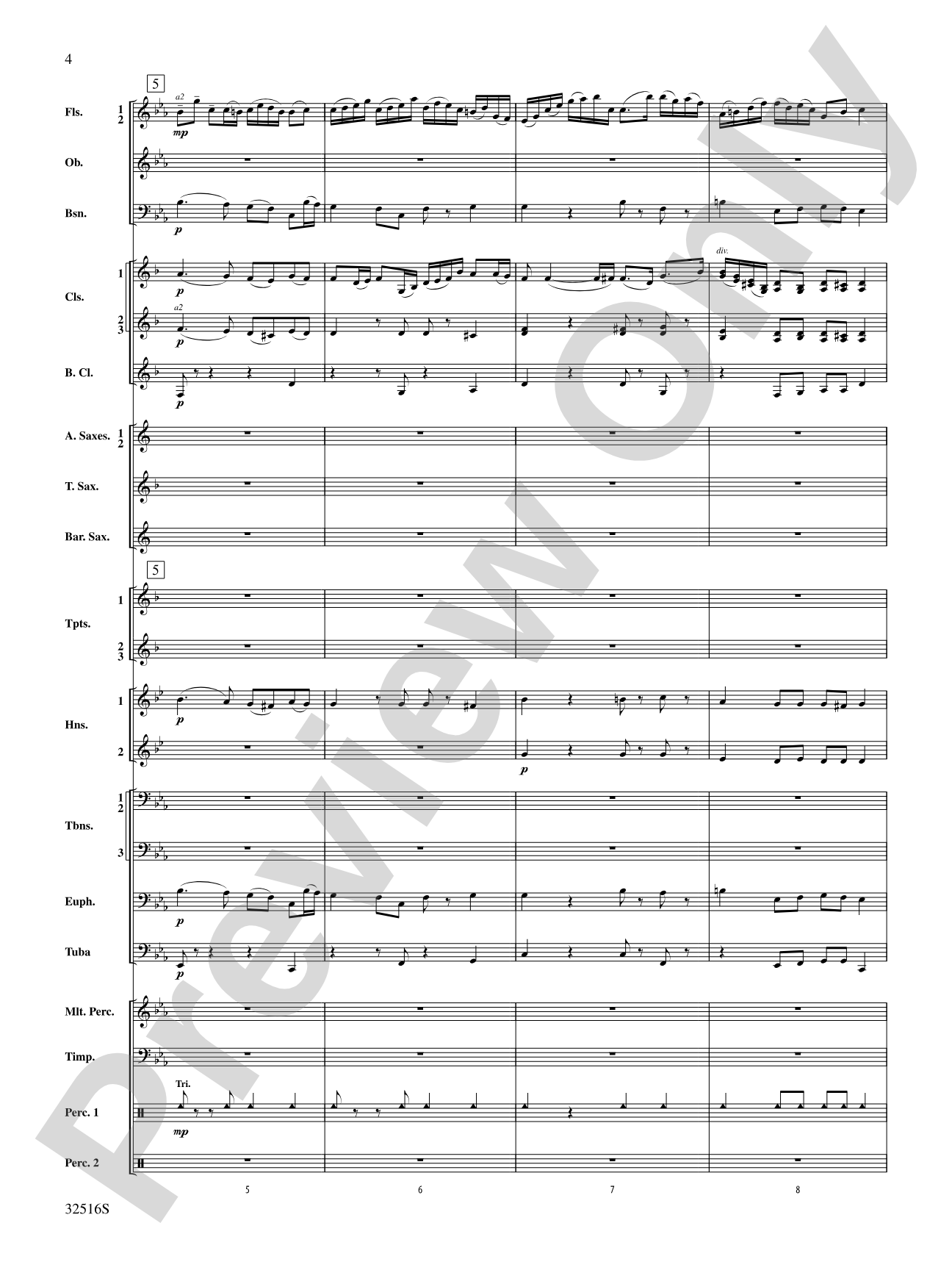 Gavotte en Rondeau: Concert Band Conductor Score & Parts