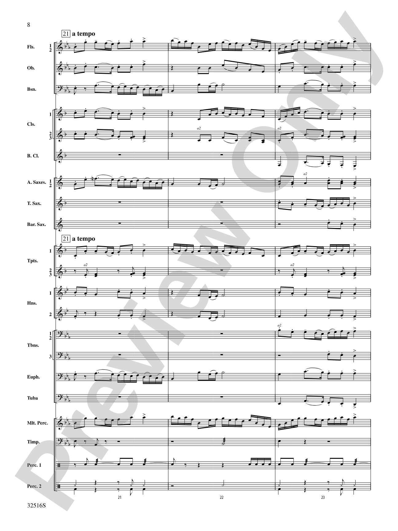 Gavotte en Rondeau: Concert Band Conductor Score & Parts