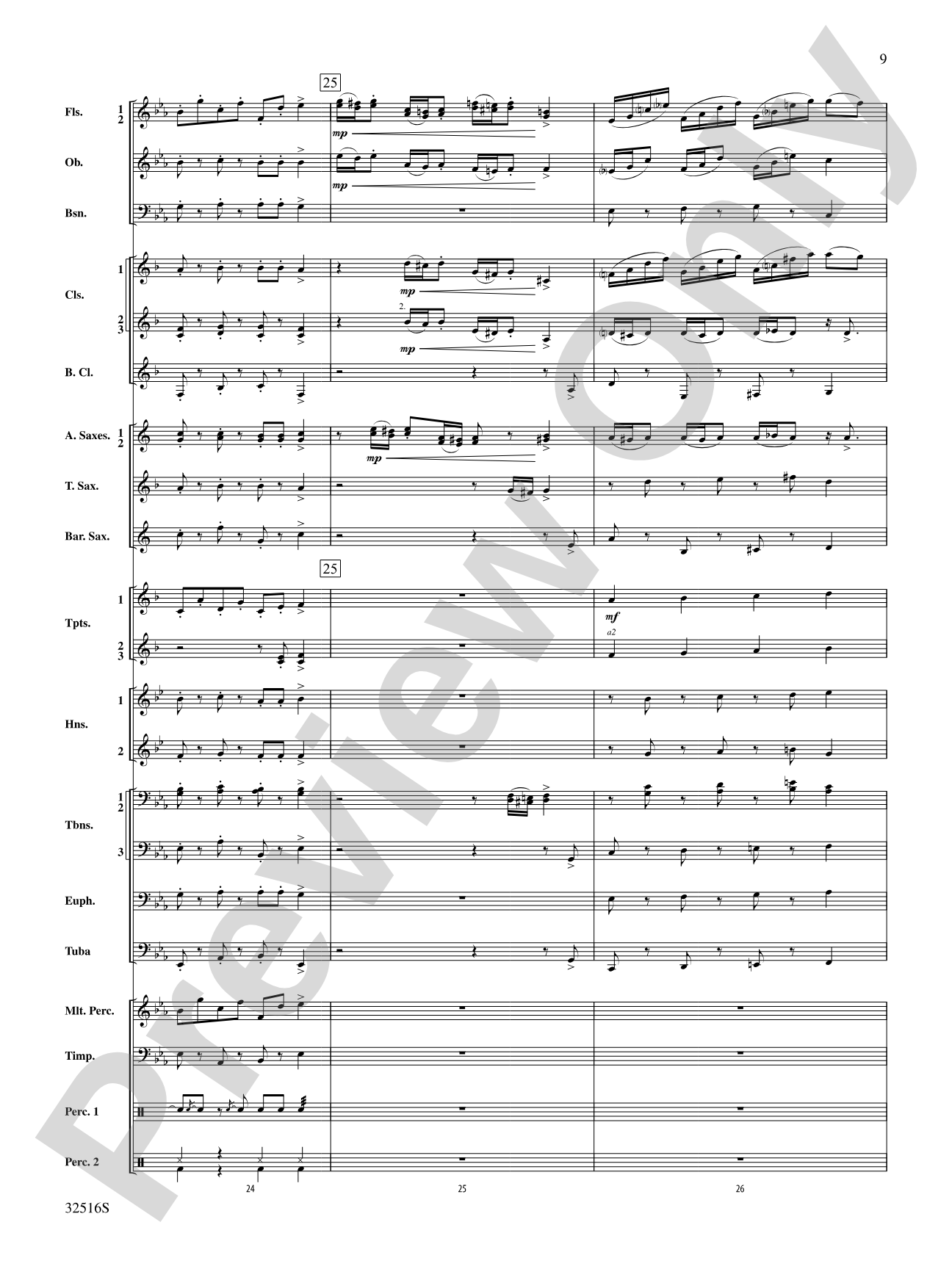 Gavotte en Rondeau: Concert Band Conductor Score & Parts