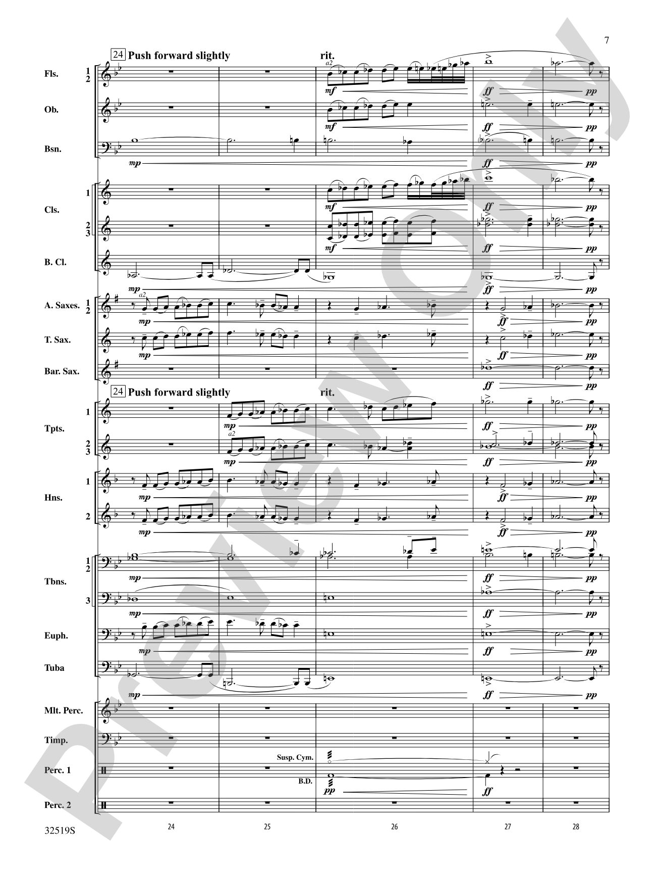 Silent Stands the Elm: Concert Band Conductor Score & Parts