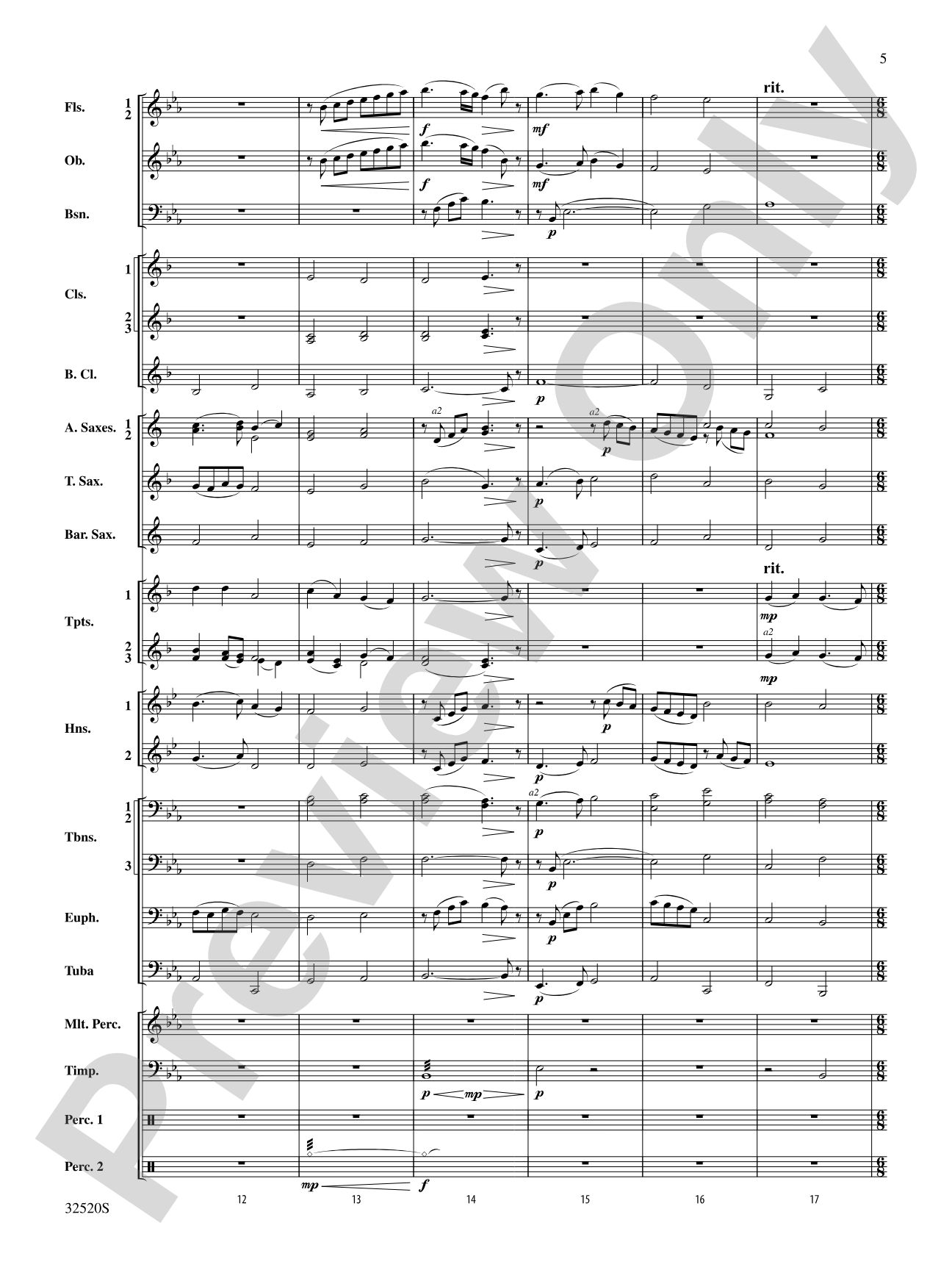 A Holst Christmas: Concert Band Conductor Score & Parts