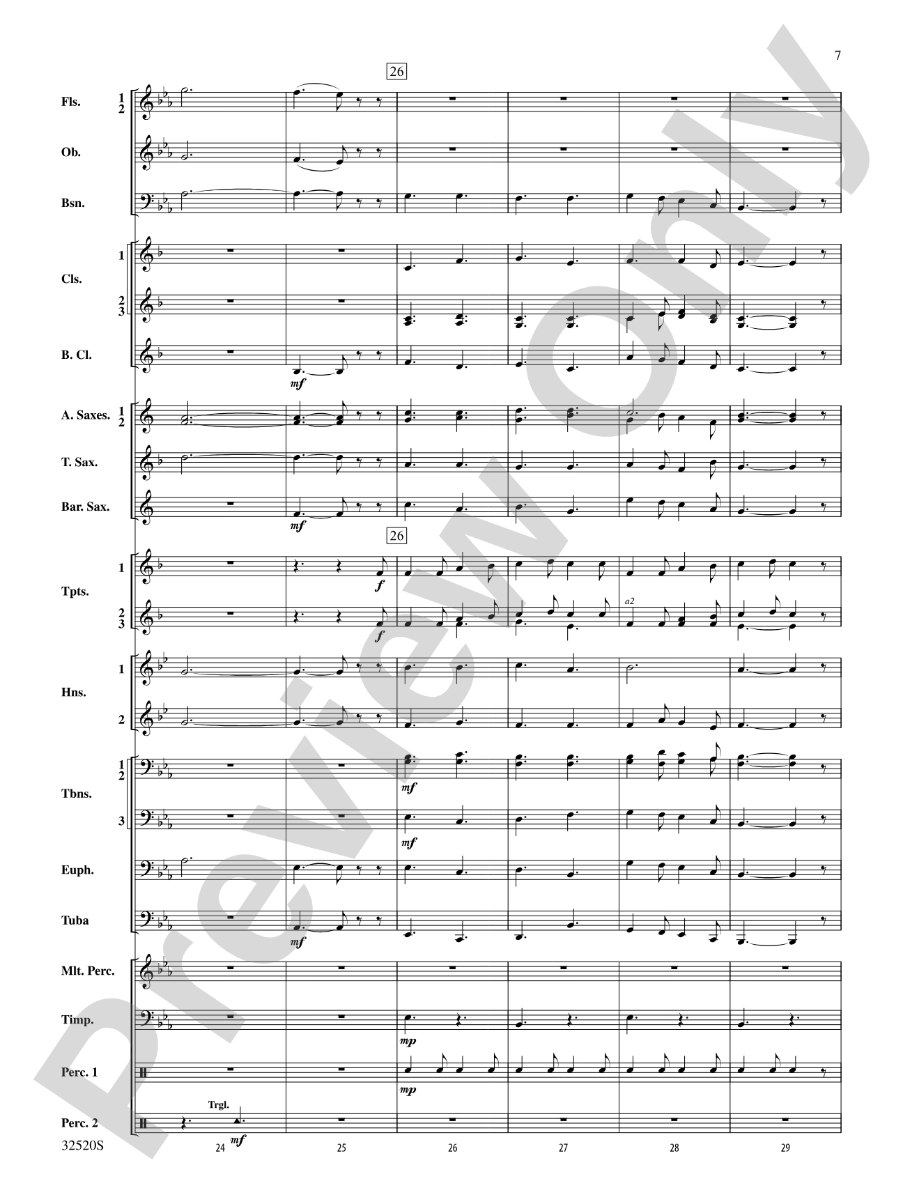 A Holst Christmas: Concert Band Conductor Score & Parts
