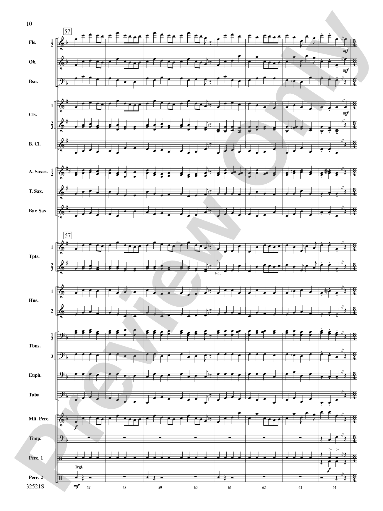 A Percy Grainger Portrait: Concert Band Conductor Score & Parts