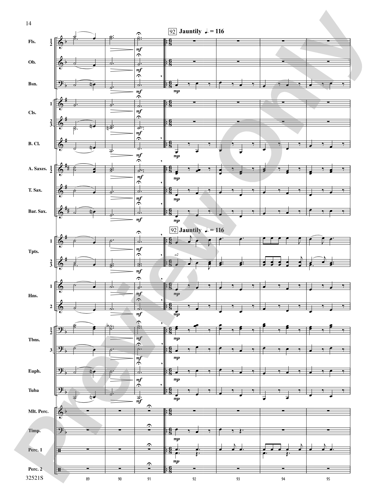 A Percy Grainger Portrait: Concert Band Conductor Score & Parts