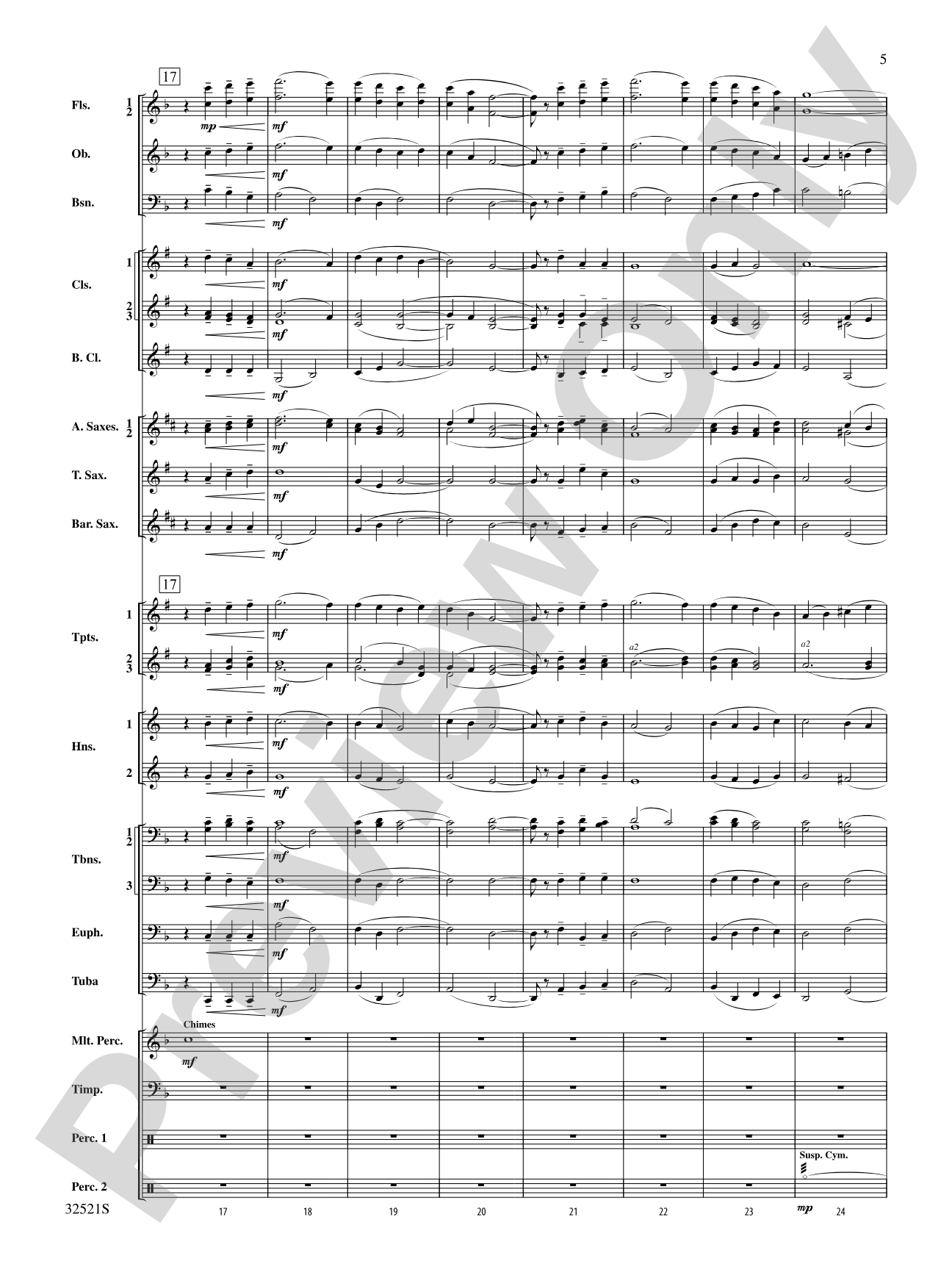 A Percy Grainger Portrait: Concert Band Conductor Score & Parts