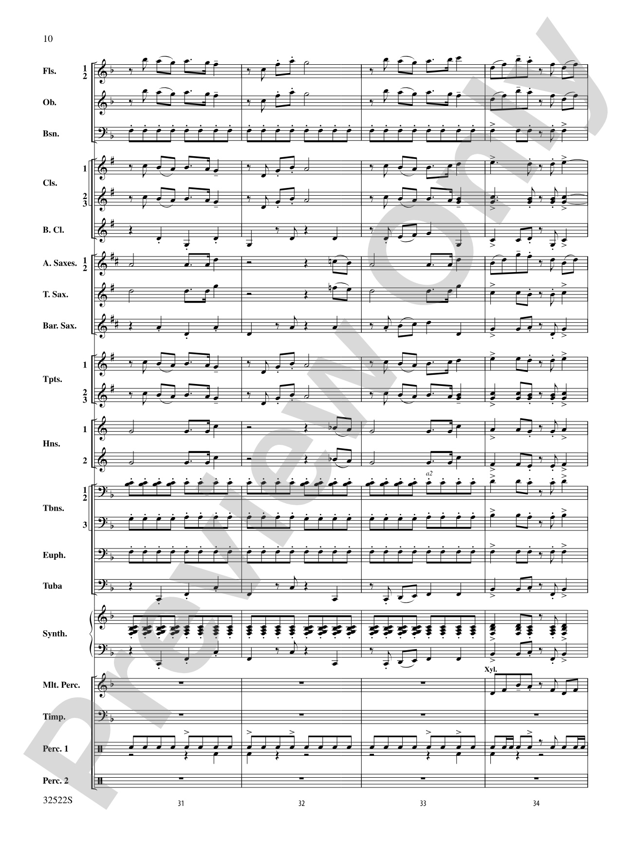 The Spirit of Troy: Concert Band Conductor Score & Parts