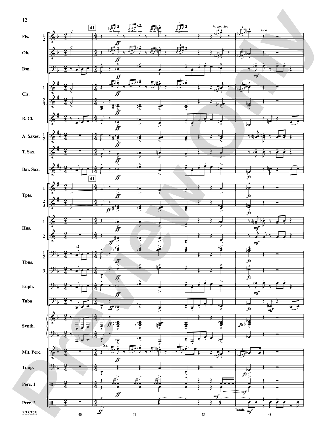 The Spirit of Troy: Concert Band Conductor Score & Parts