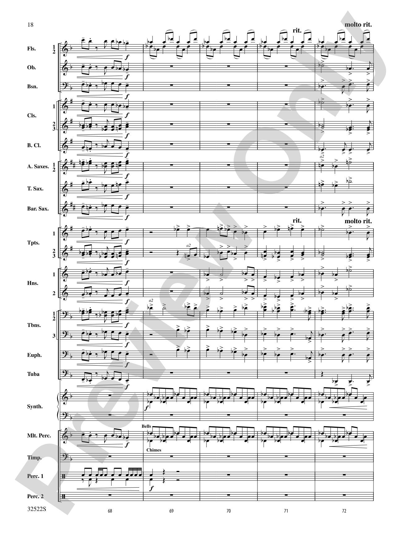 The Spirit of Troy: Concert Band Conductor Score & Parts