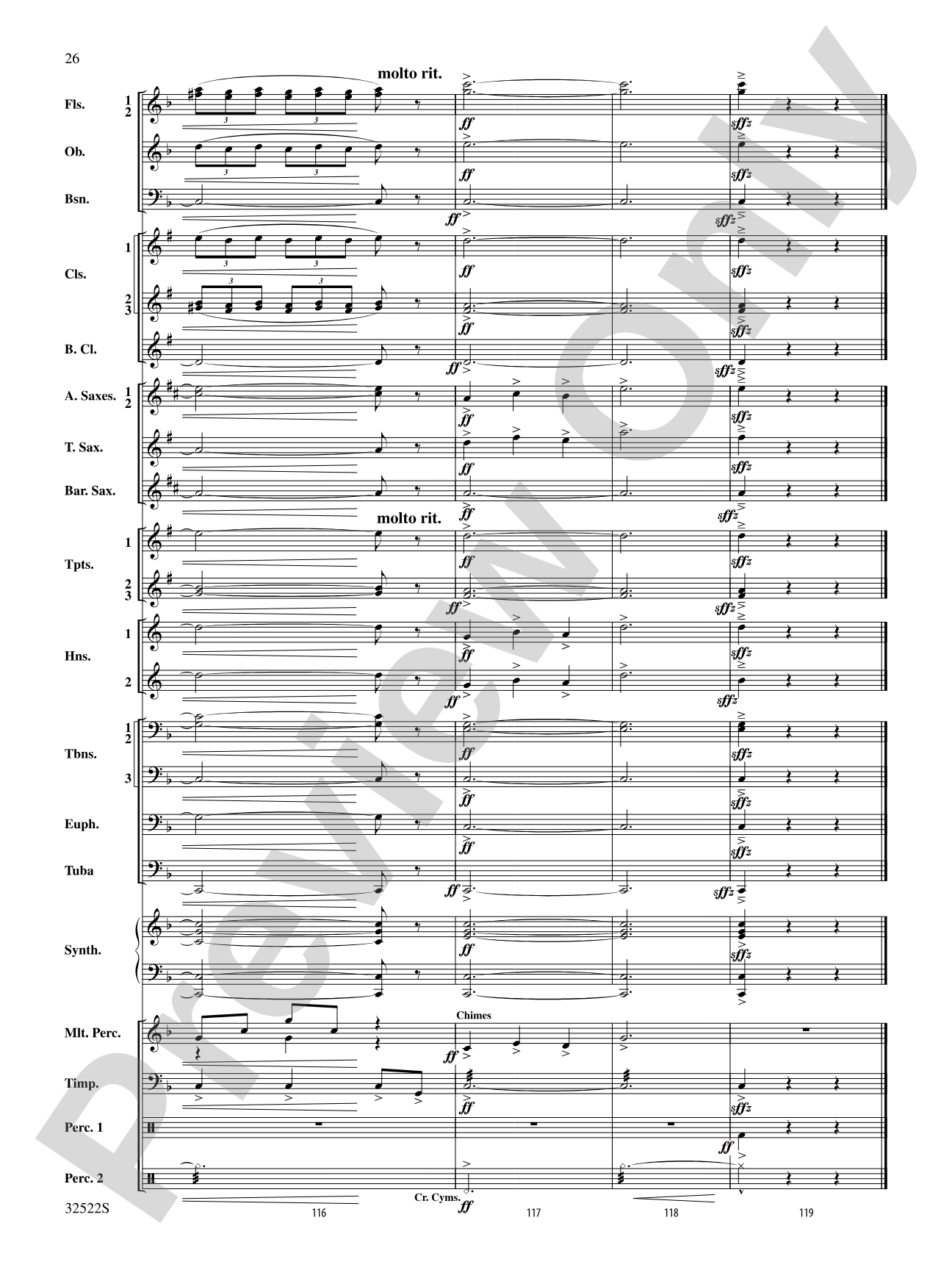 The Spirit of Troy: Concert Band Conductor Score & Parts