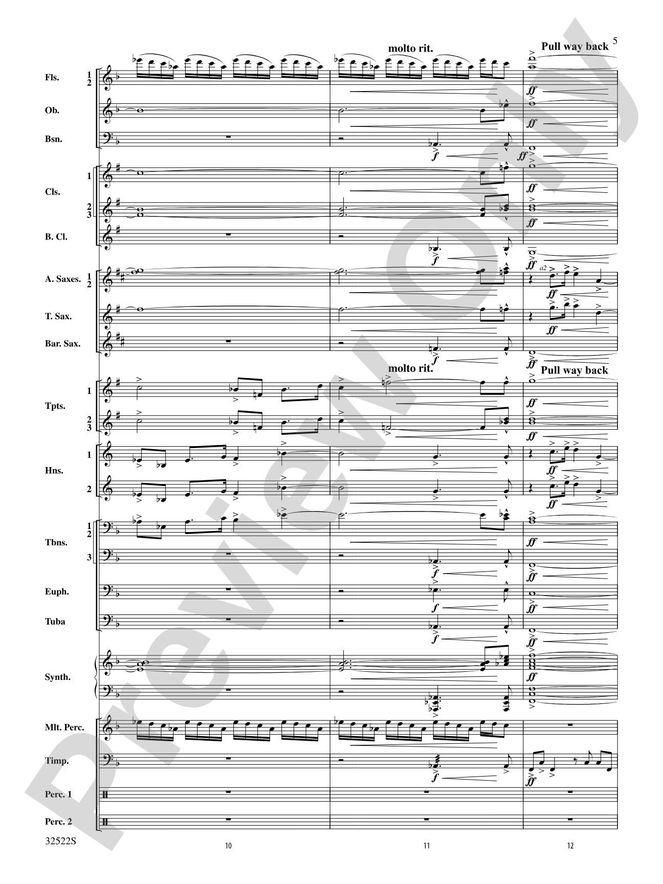 The Spirit of Troy: Concert Band Conductor Score & Parts
